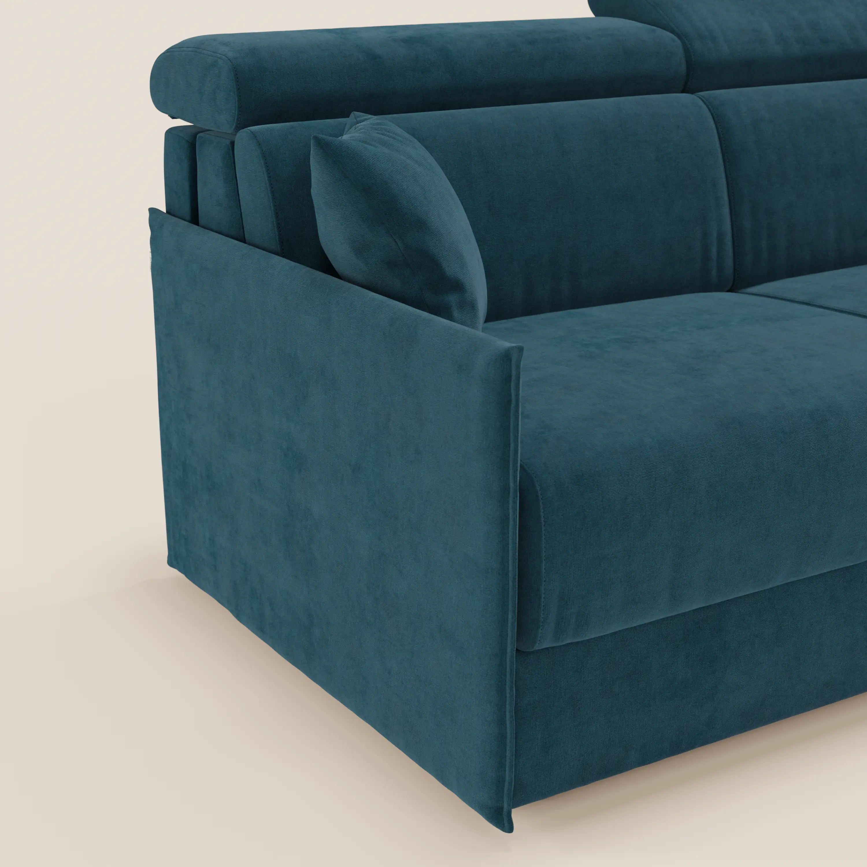 Miryam Canapé convertible avec têtières inclinables et confort maximal - design compact en tissu doux détachable T31 - Image 6