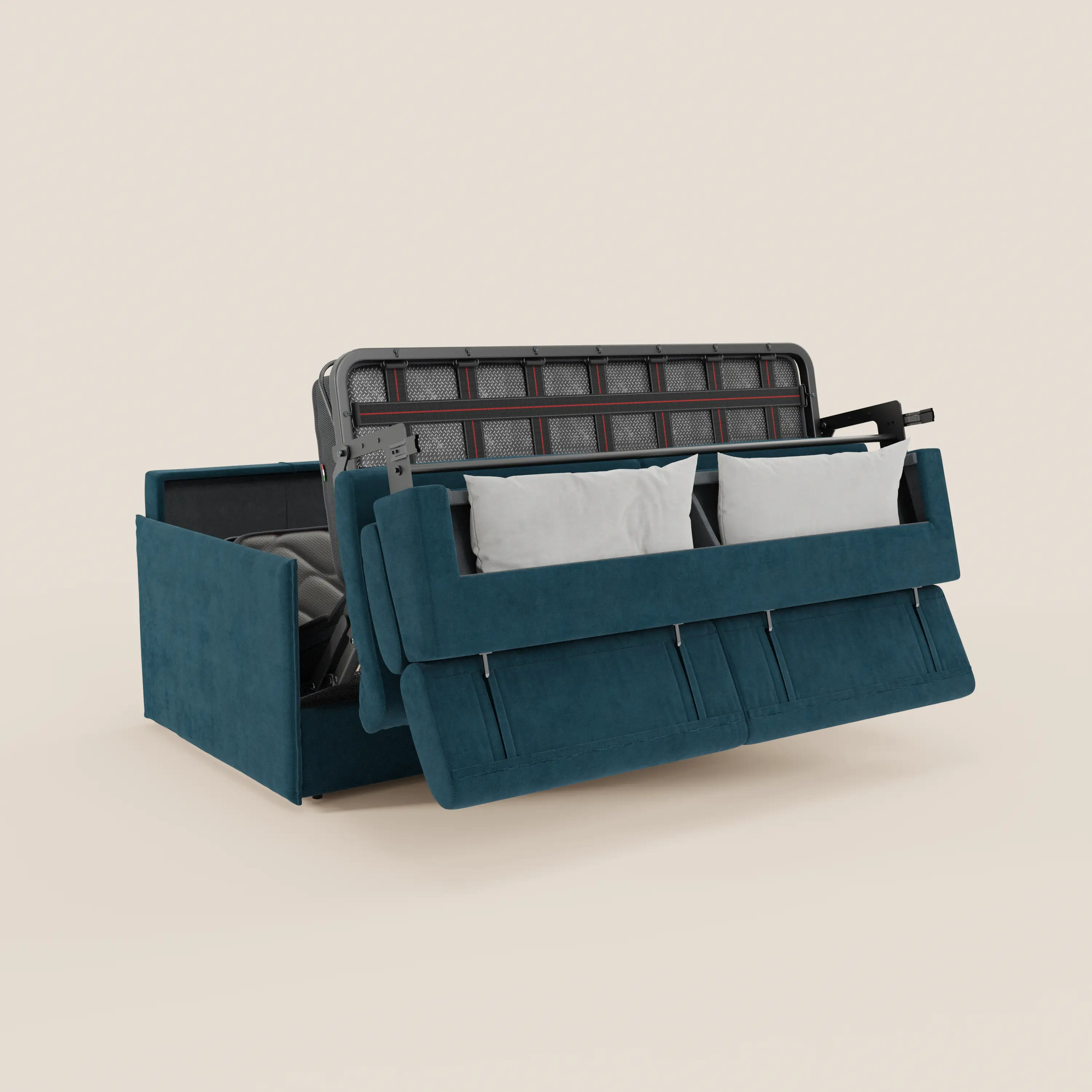 Miryam Canapé convertible avec têtières inclinables et confort maximal - design compact en tissu doux détachable T31 - Image 7