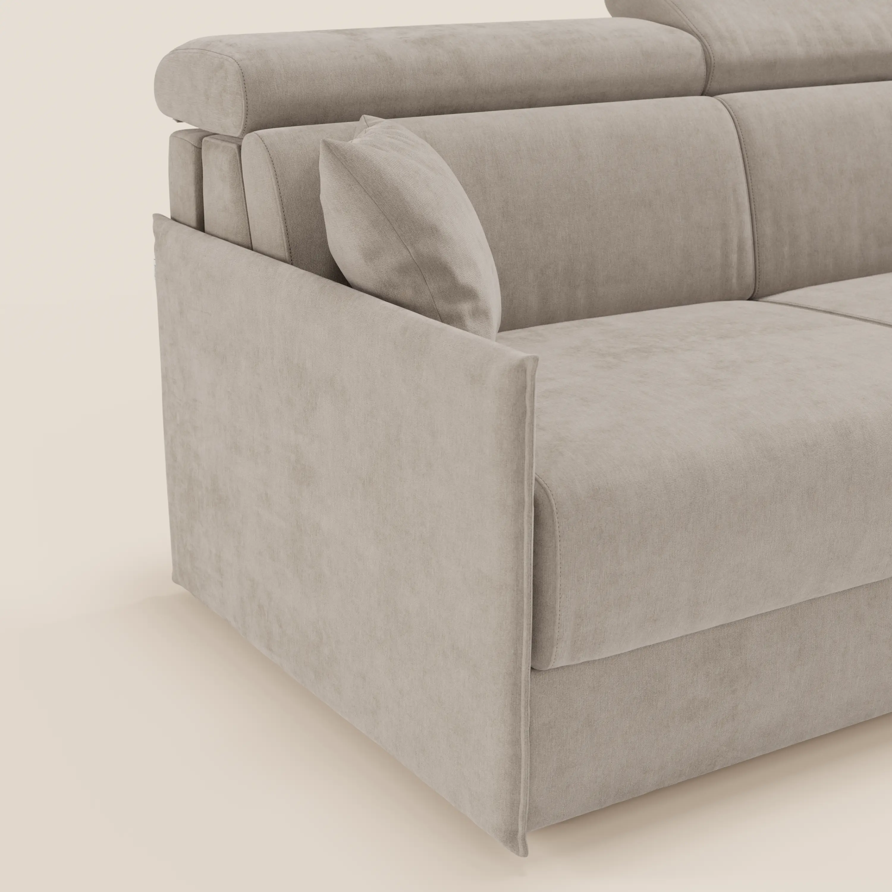 Miryam Canapé convertible avec têtières inclinables et confort maximal - design compact en tissu doux détachable T31 - Image 84