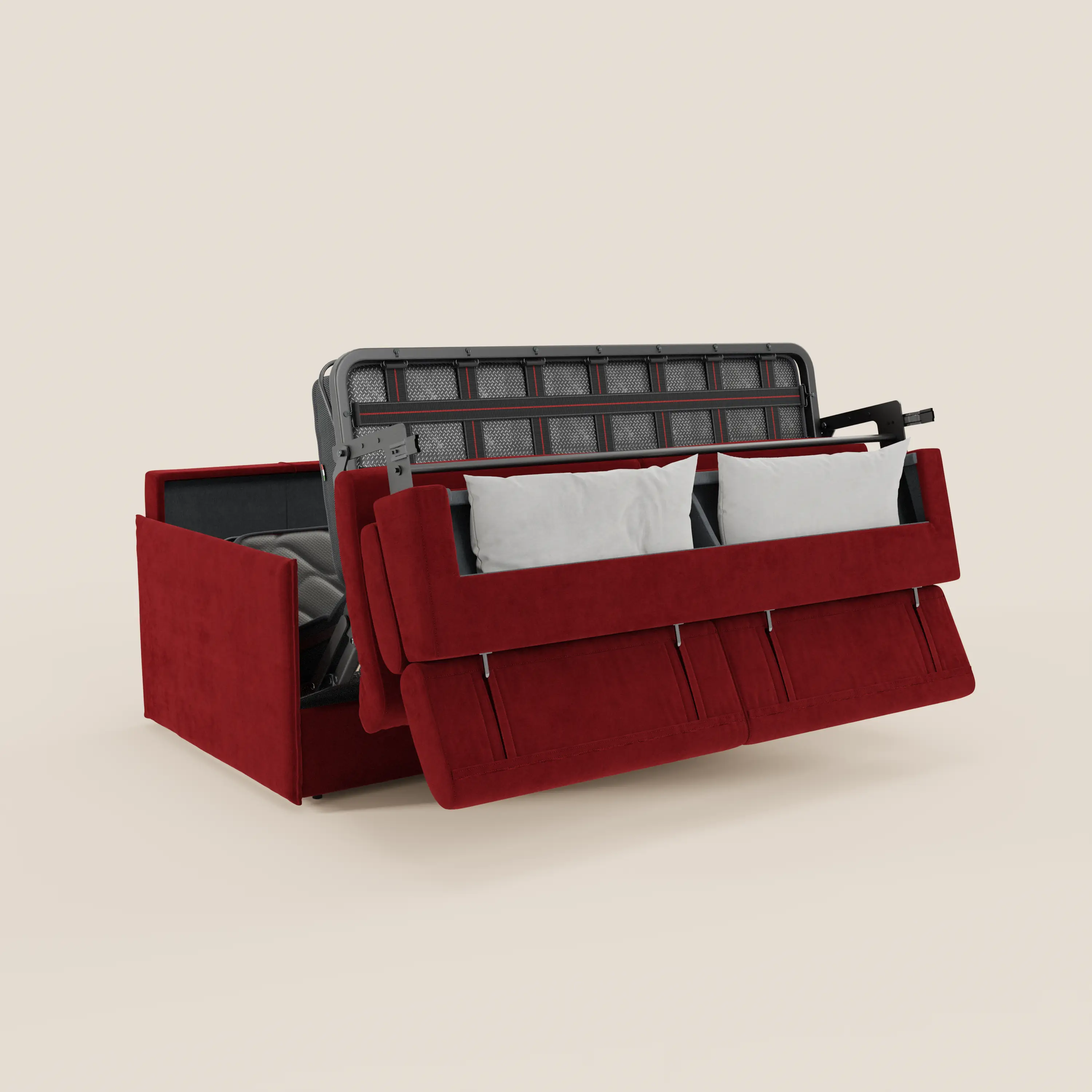 Miryam Canapé convertible avec têtières inclinables et confort maximal - design compact en tissu doux détachable T31 - Image 98
