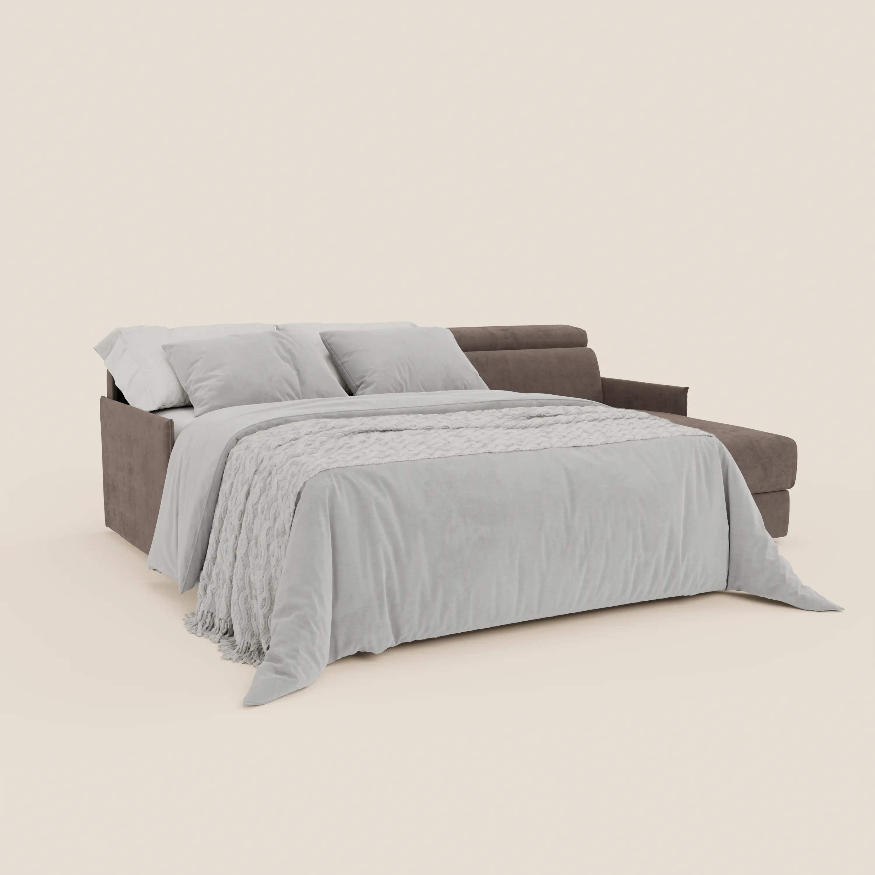 Miryam canapé convertible d'angle compact - têtières inclinables et méridienne coffre en tissu détachable T31 - Image 102