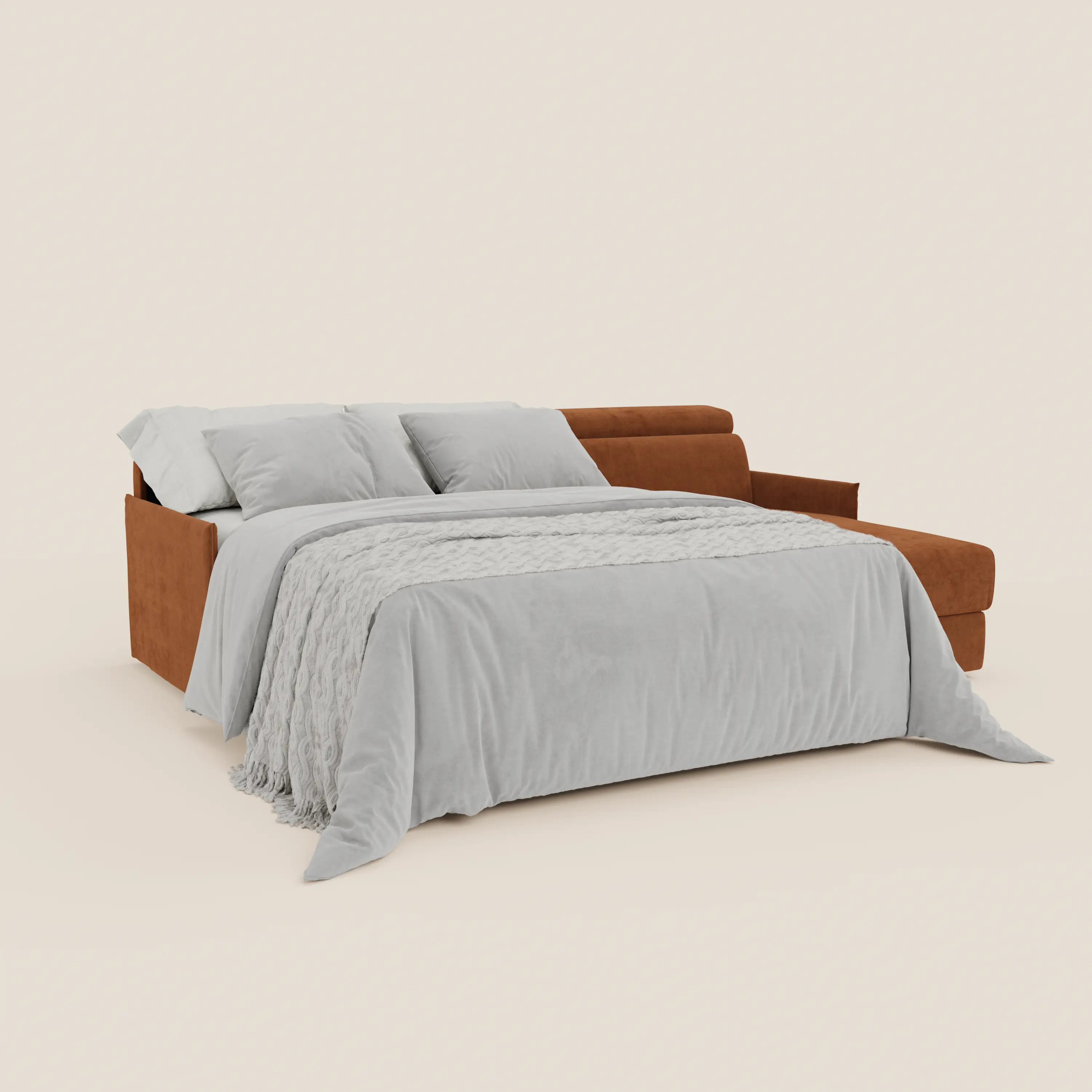 Miryam canapé convertible d'angle compact - têtières inclinables et méridienne coffre en tissu détachable T31 - Image 134