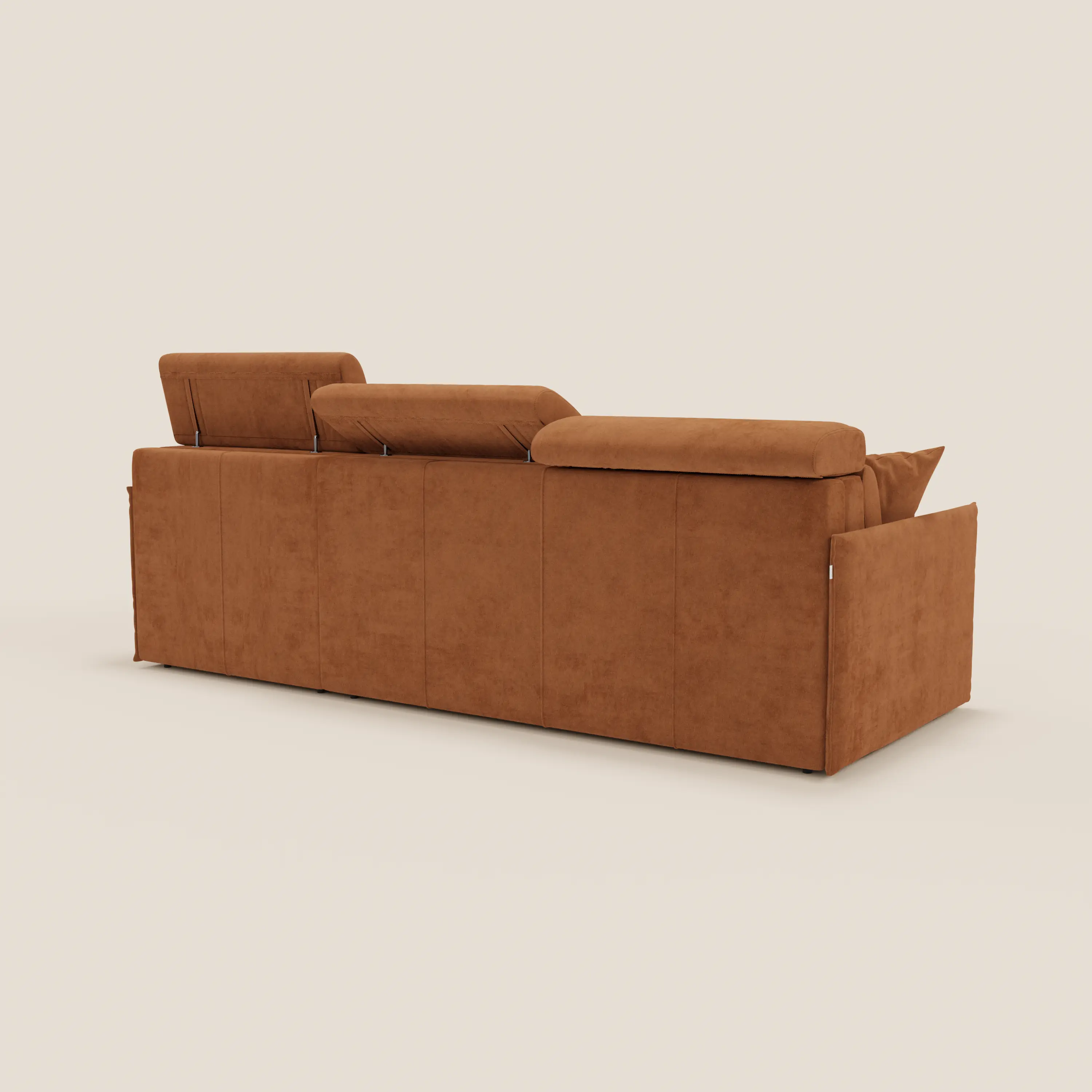 Miryam canapé convertible d'angle compact - têtières inclinables et méridienne coffre en tissu détachable T31 - Image 141