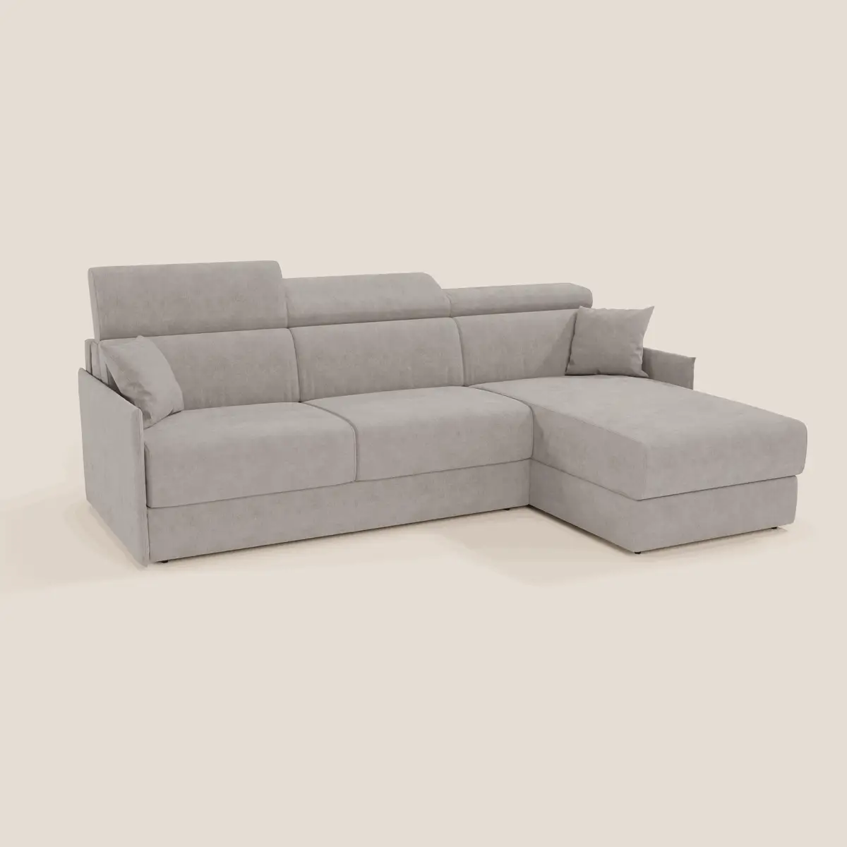 Miryam canapé convertible d'angle compact - têtières inclinables et méridienne coffre en tissu détachable T31 - Image 147