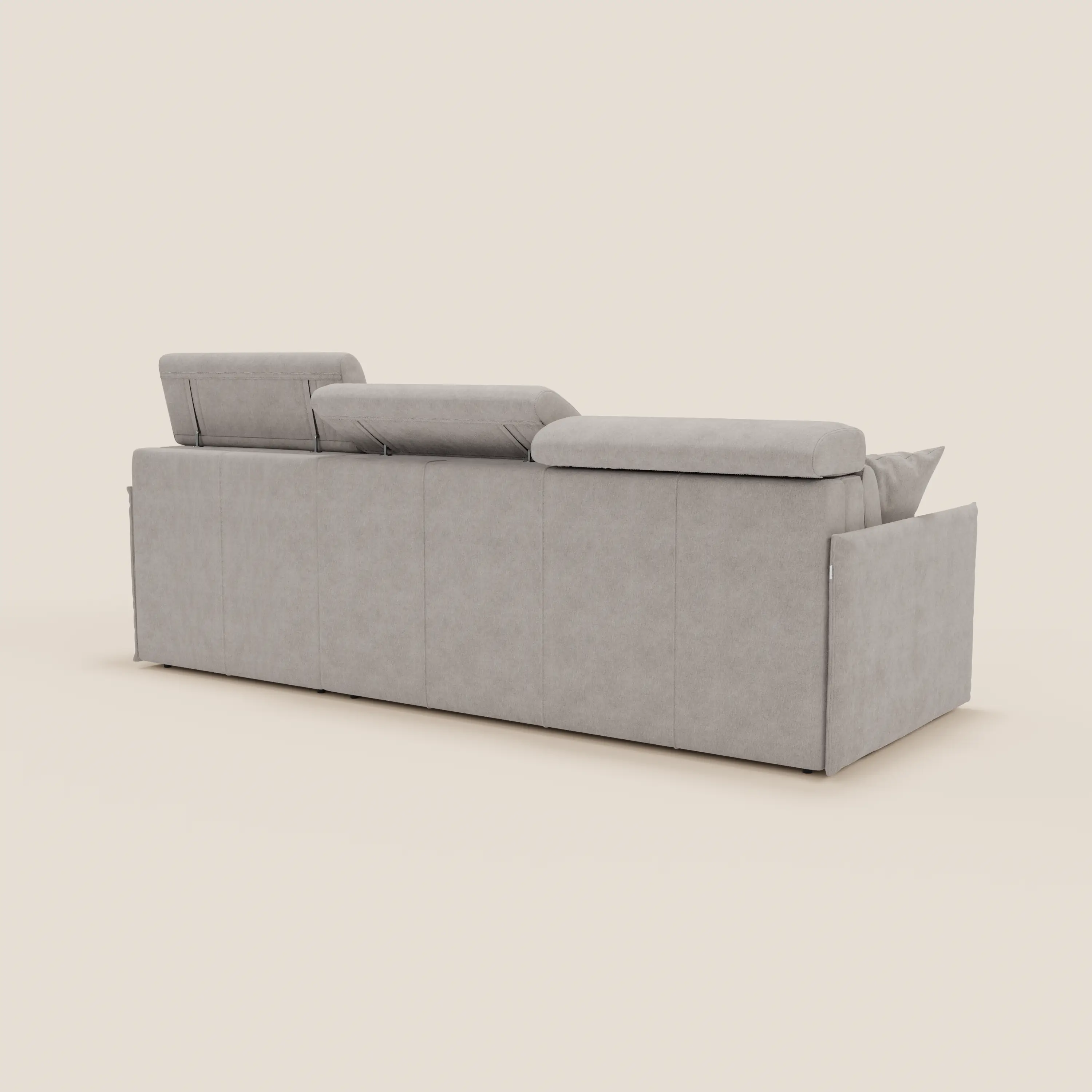 Miryam canapé convertible d'angle compact - têtières inclinables et méridienne coffre en tissu détachable T31 - Image 157