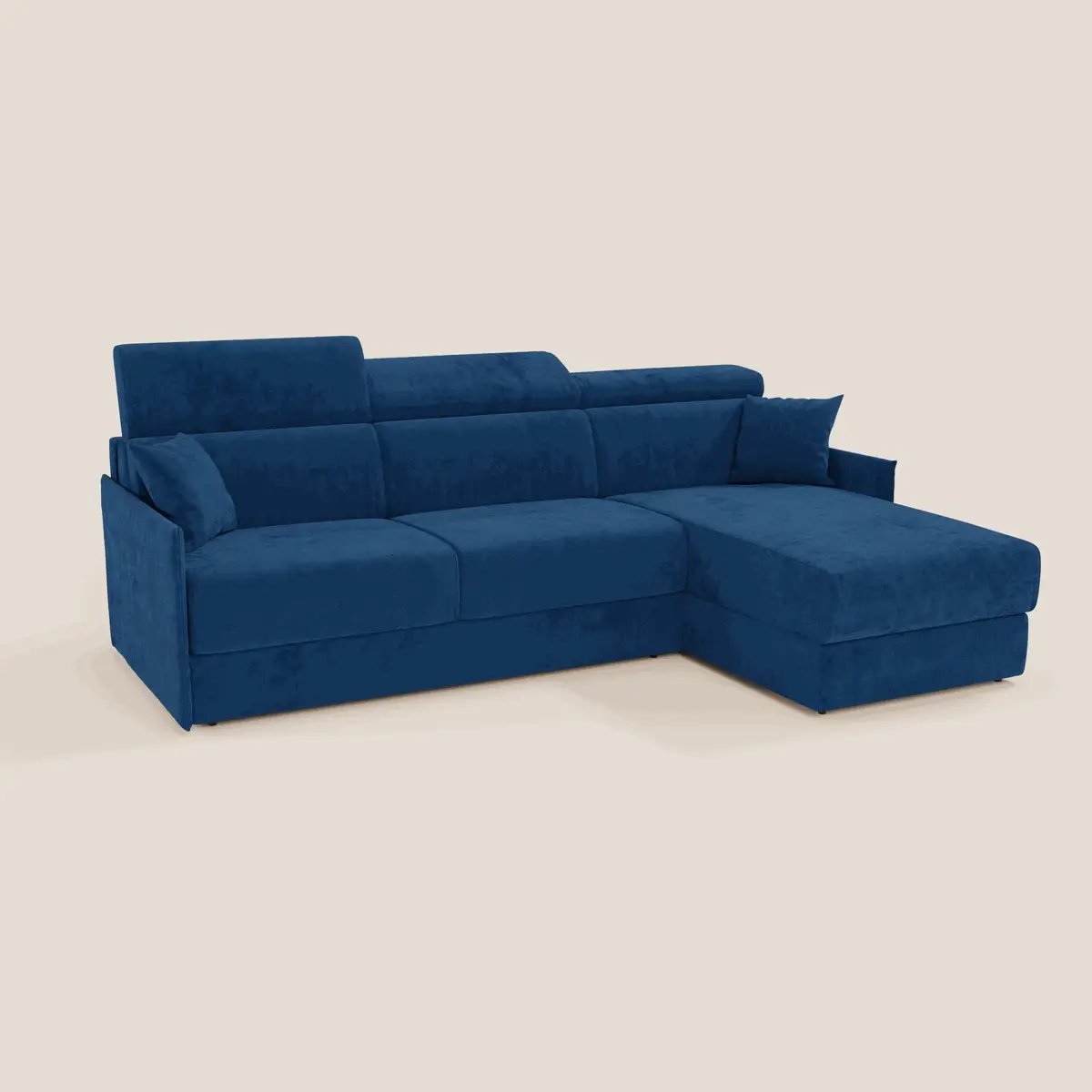 Miryam canapé convertible d'angle compact - têtières inclinables et méridienne coffre en tissu détachable T31 - Image 163