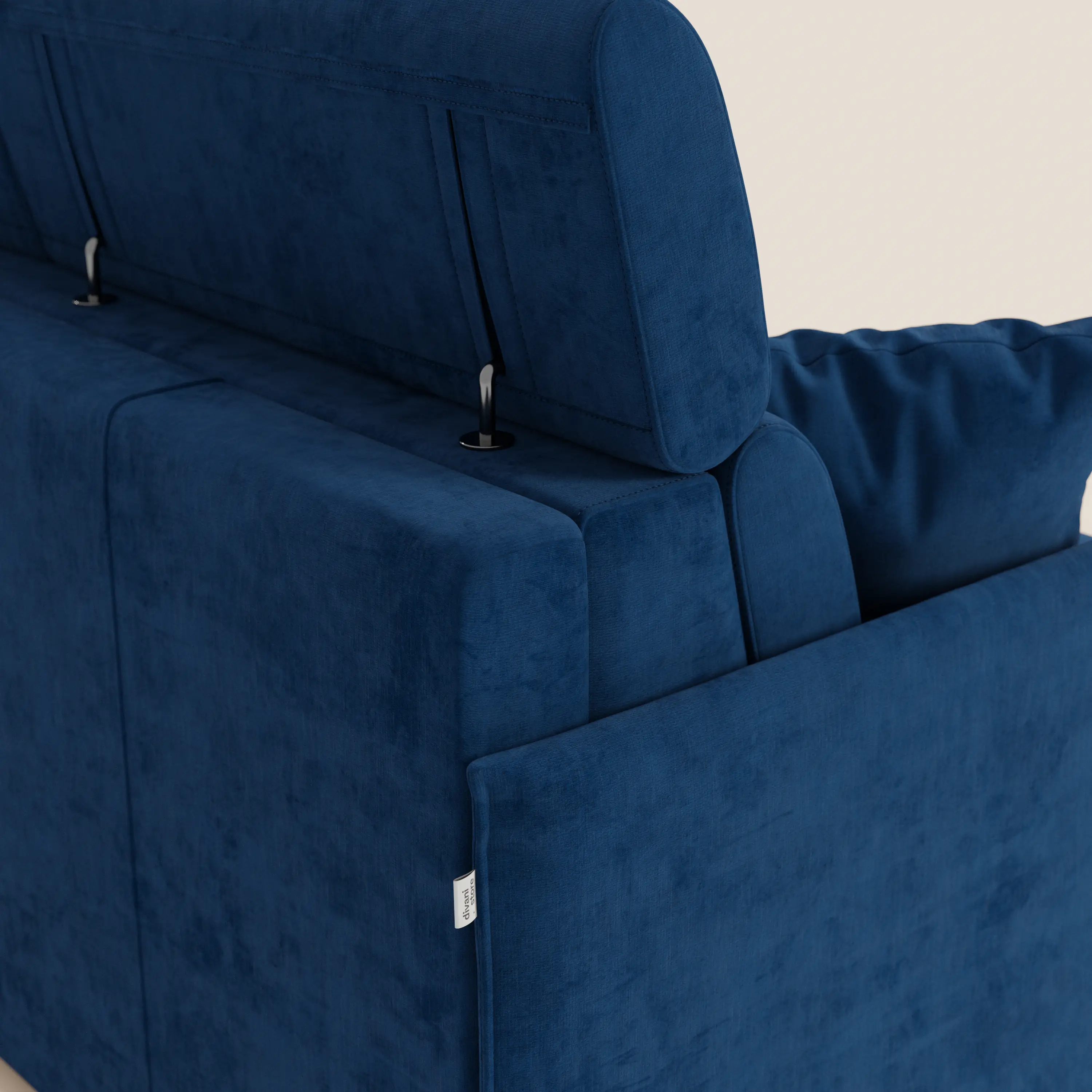 Miryam canapé convertible d'angle compact - têtières inclinables et méridienne coffre en tissu détachable T31 - Image 170