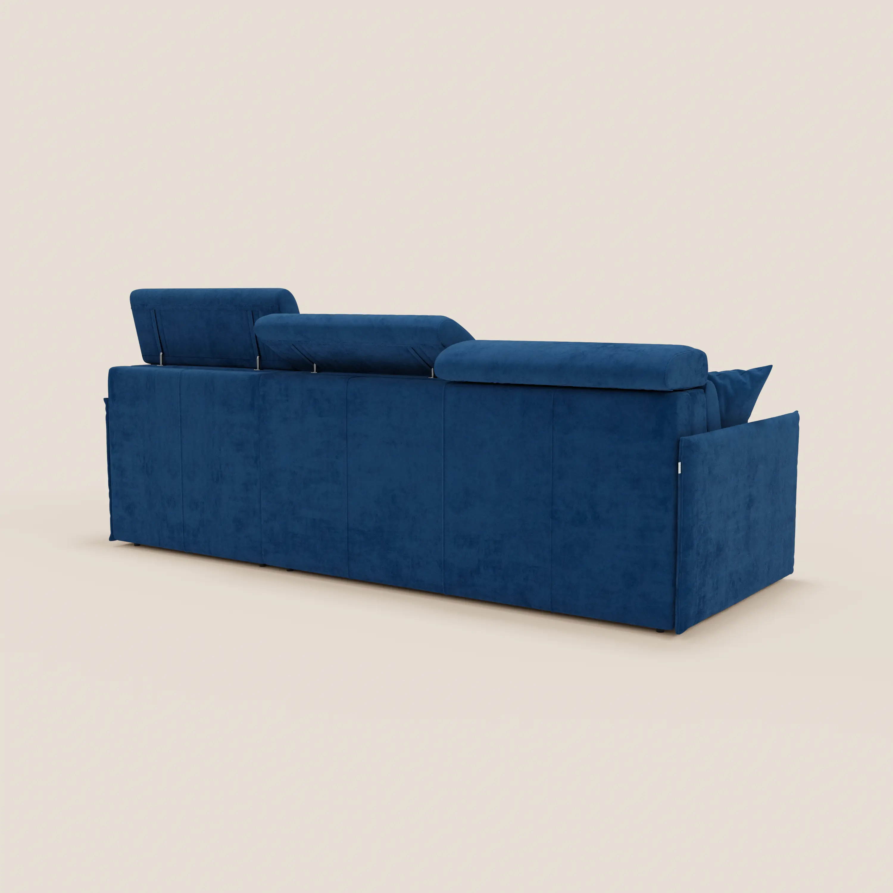Miryam canapé convertible d'angle compact - têtières inclinables et méridienne coffre en tissu détachable T31 - Image 173