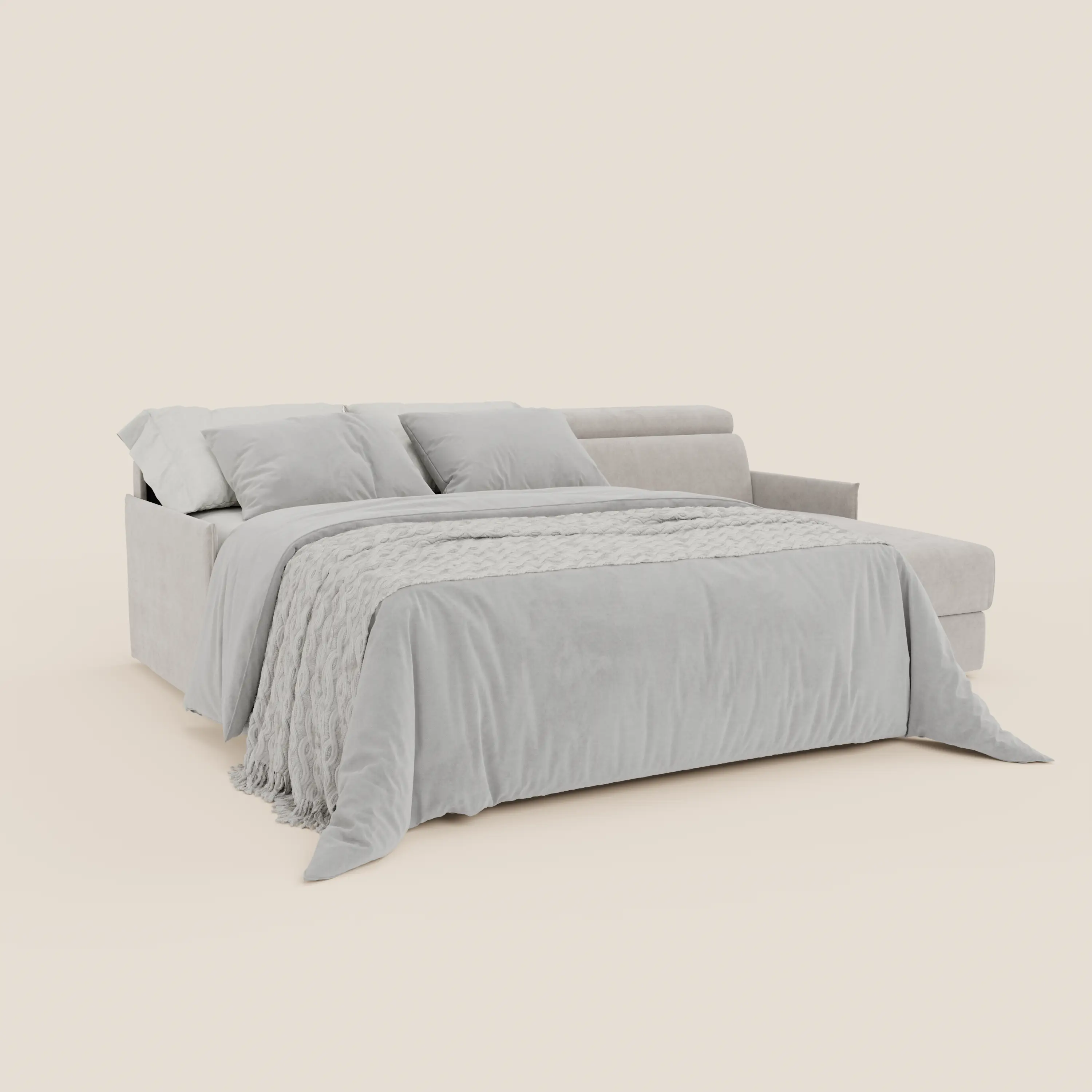 Miryam canapé convertible d'angle compact - têtières inclinables et méridienne coffre en tissu détachable T31 - Image 182