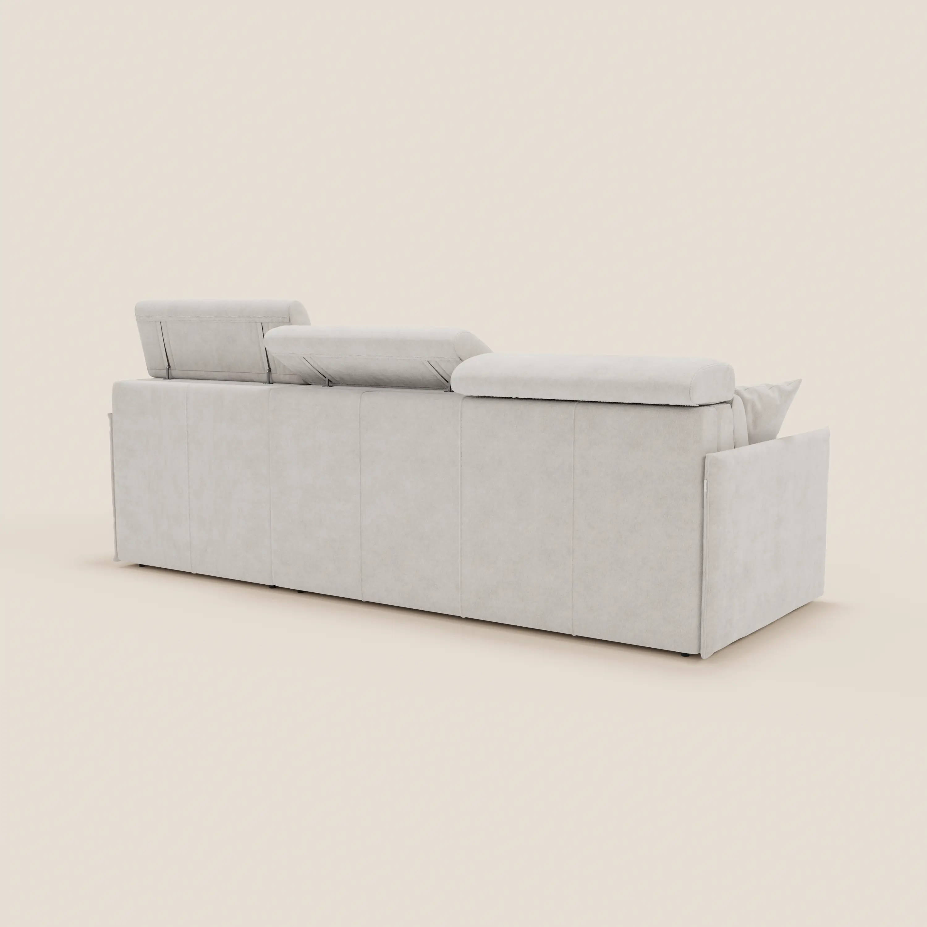 Miryam canapé convertible d'angle compact - têtières inclinables et méridienne coffre en tissu détachable T31 - Image 189