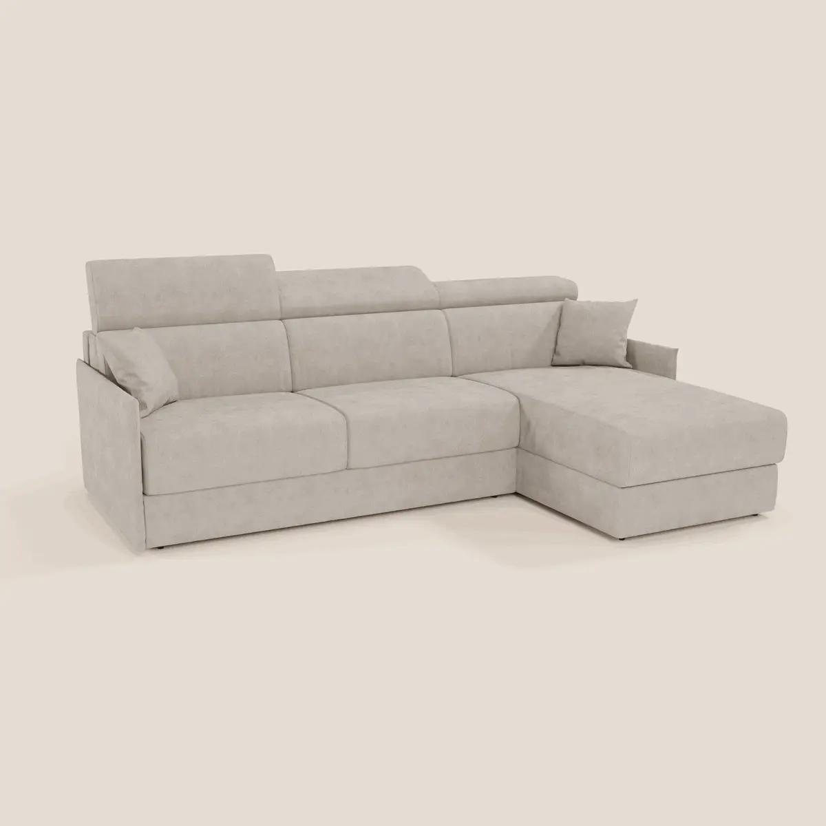 Miryam canapé convertible d'angle compact - têtières inclinables et méridienne coffre en tissu détachable T31 - Image 19