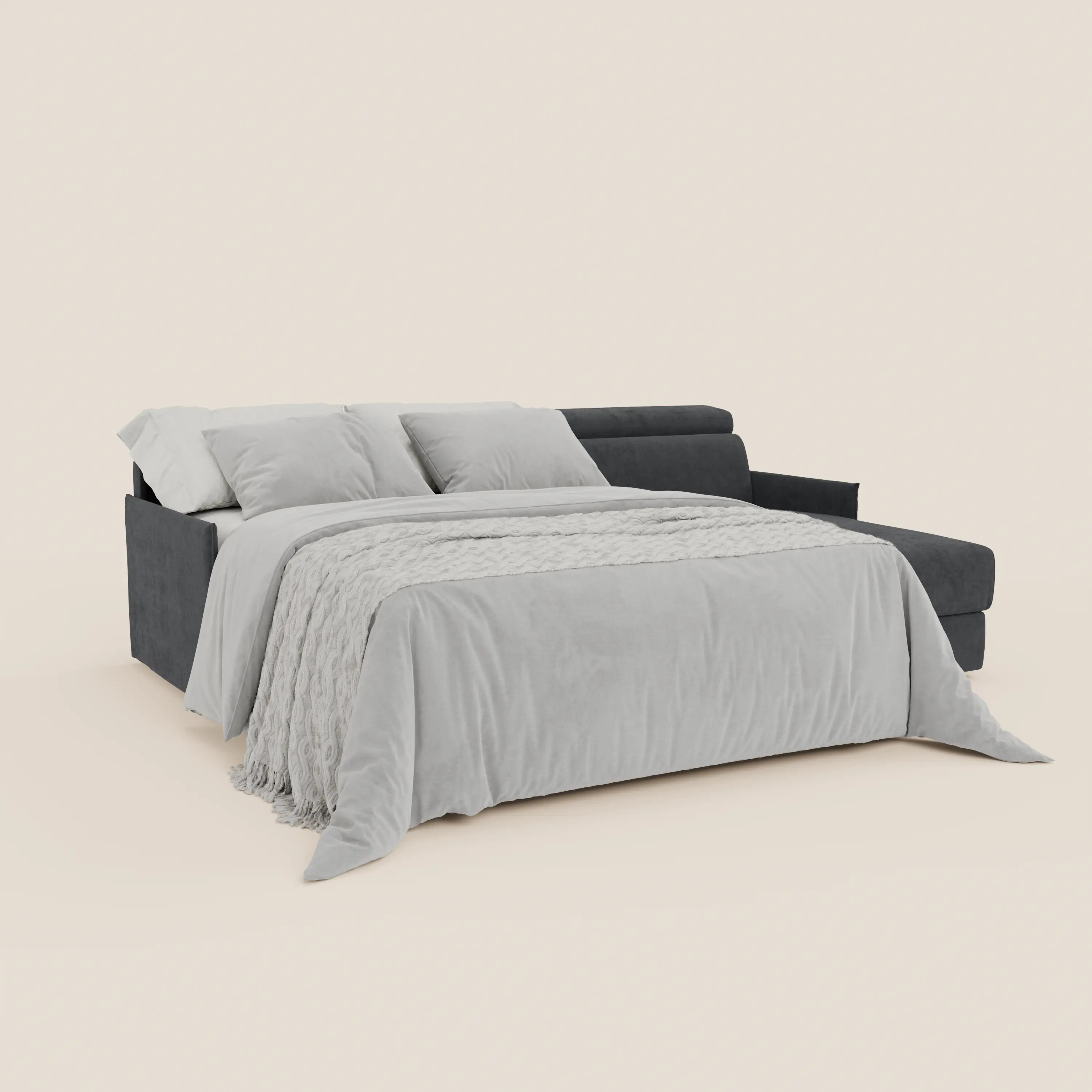 Miryam canapé convertible d'angle compact - têtières inclinables et méridienne coffre en tissu détachable T31 - Image 198