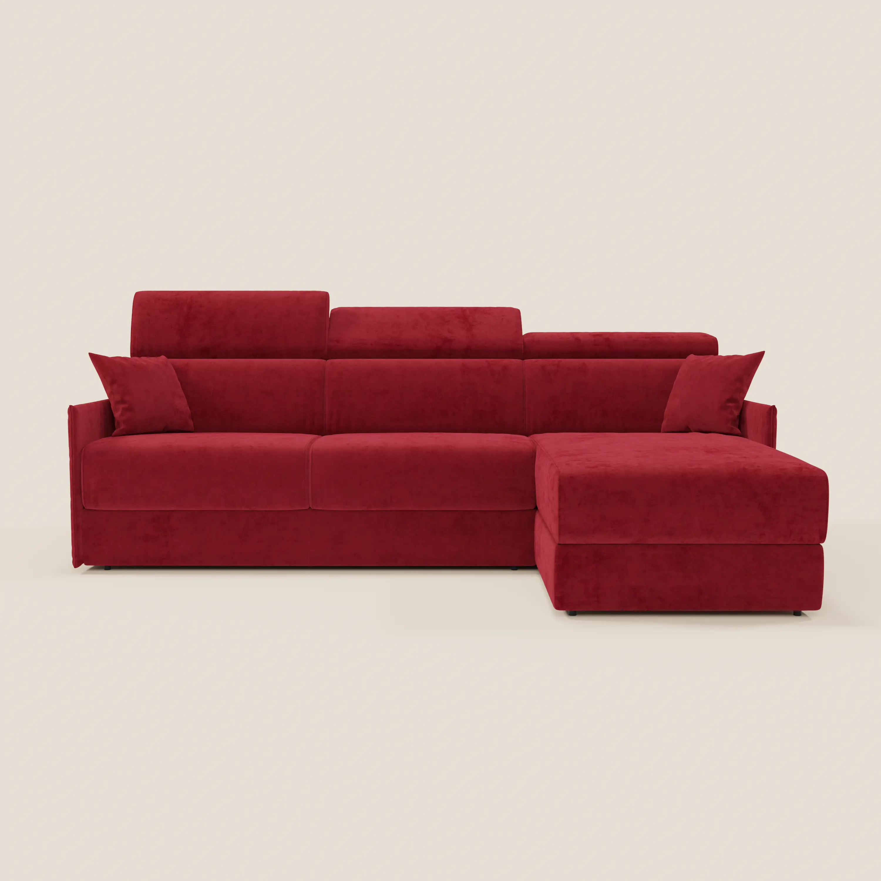 Miryam canapé convertible d'angle compact - têtières inclinables et méridienne coffre en tissu détachable T31 - Image 210