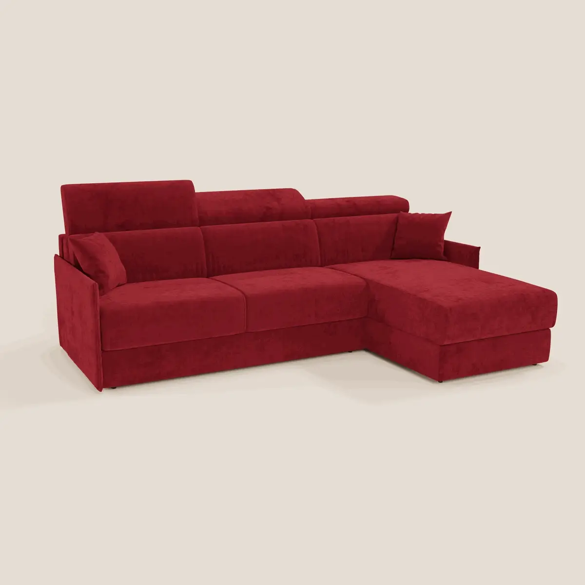 Miryam canapé convertible d'angle compact - têtières inclinables et méridienne coffre en tissu détachable T31 - Image 211