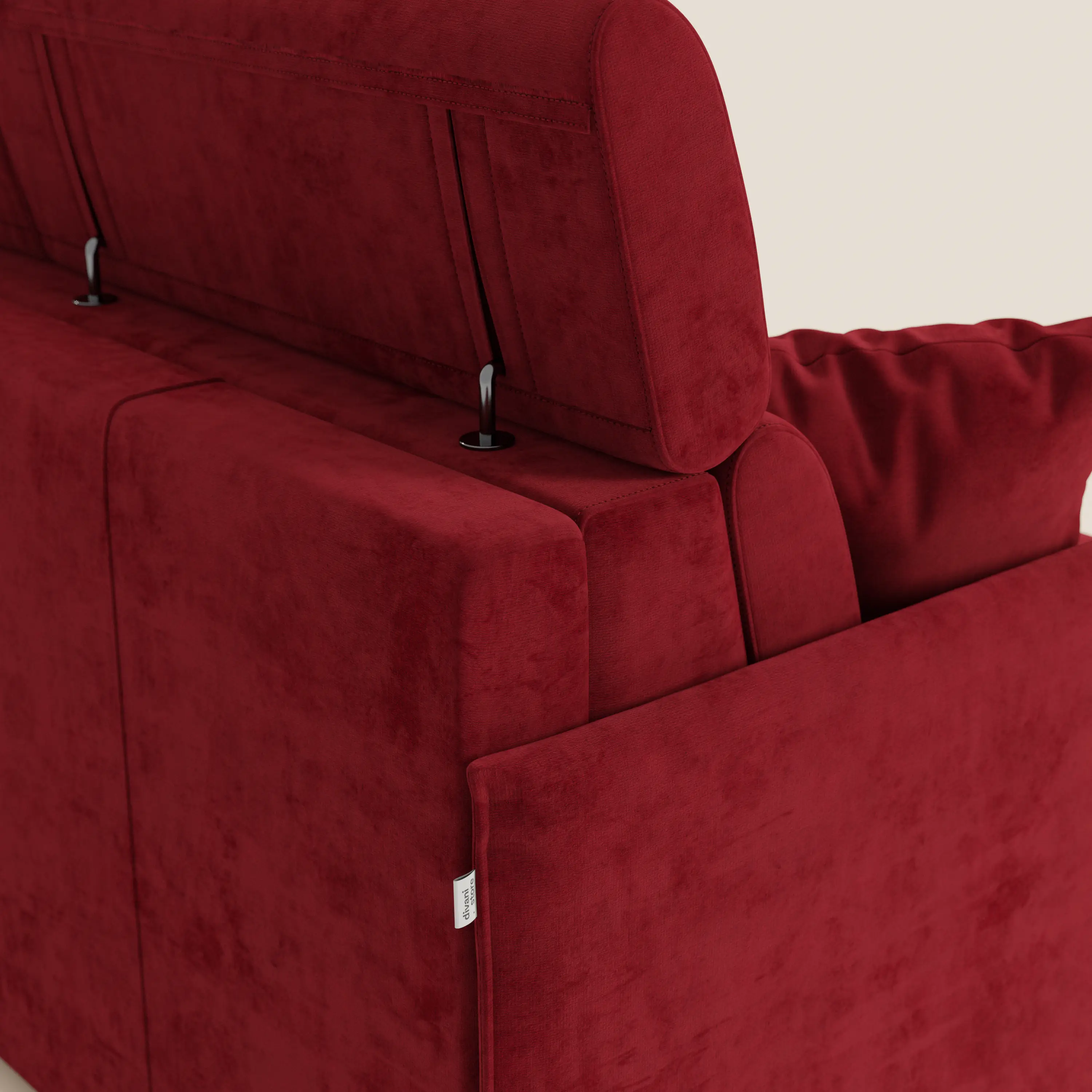 Miryam canapé convertible d'angle compact - têtières inclinables et méridienne coffre en tissu détachable T31 - Image 218