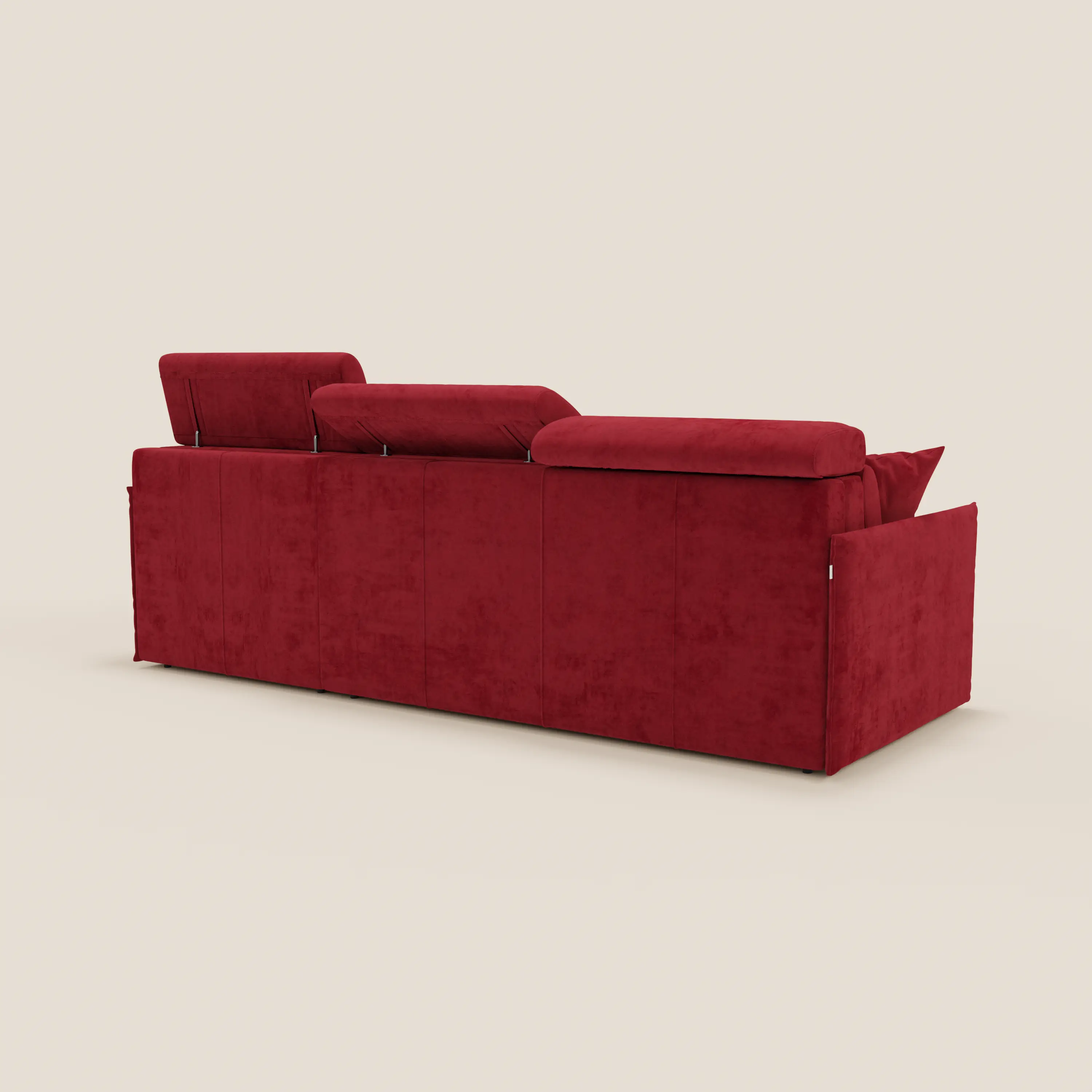 Miryam canapé convertible d'angle compact - têtières inclinables et méridienne coffre en tissu détachable T31 - Image 221