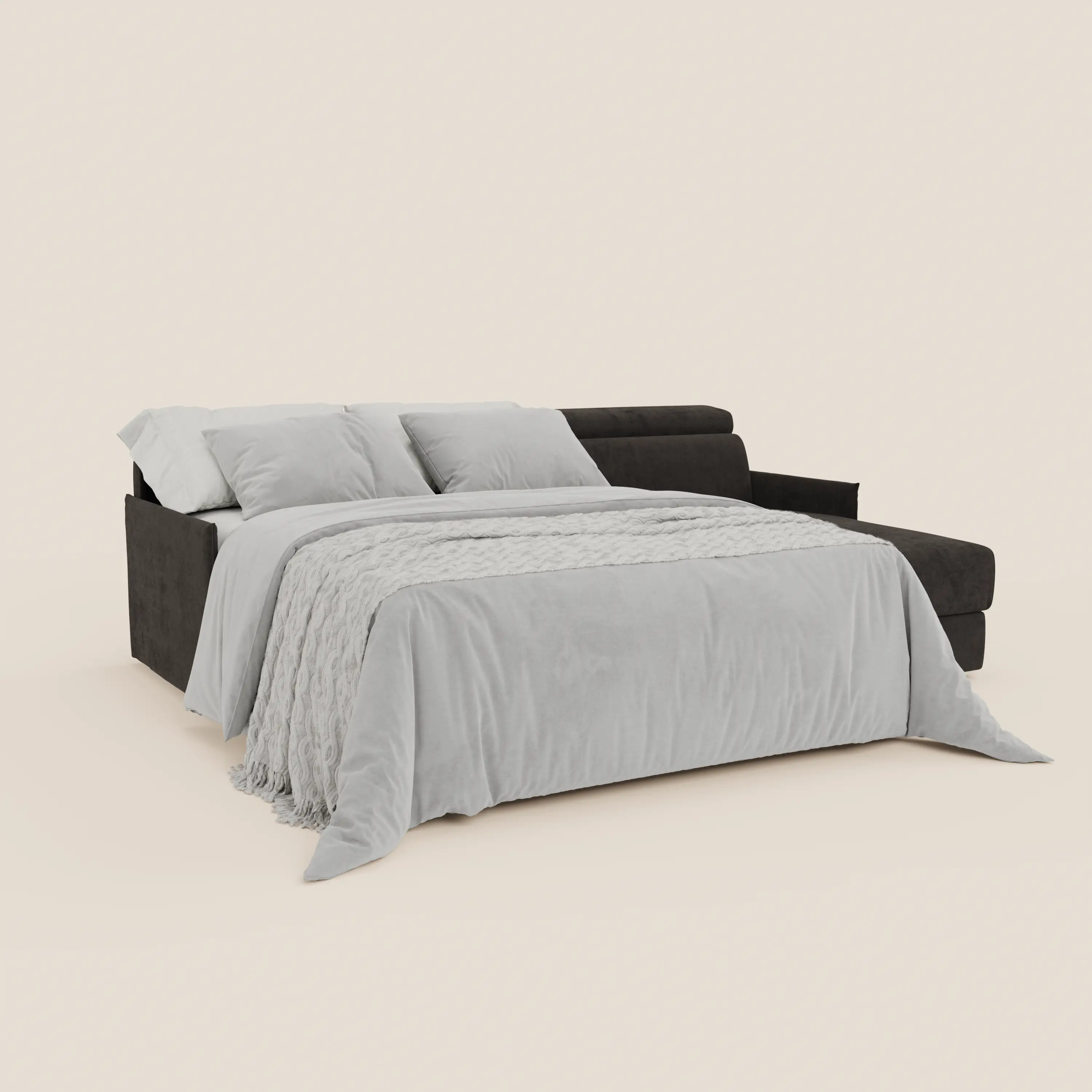 Miryam canapé convertible d'angle compact - têtières inclinables et méridienne coffre en tissu détachable T31 - Image 230