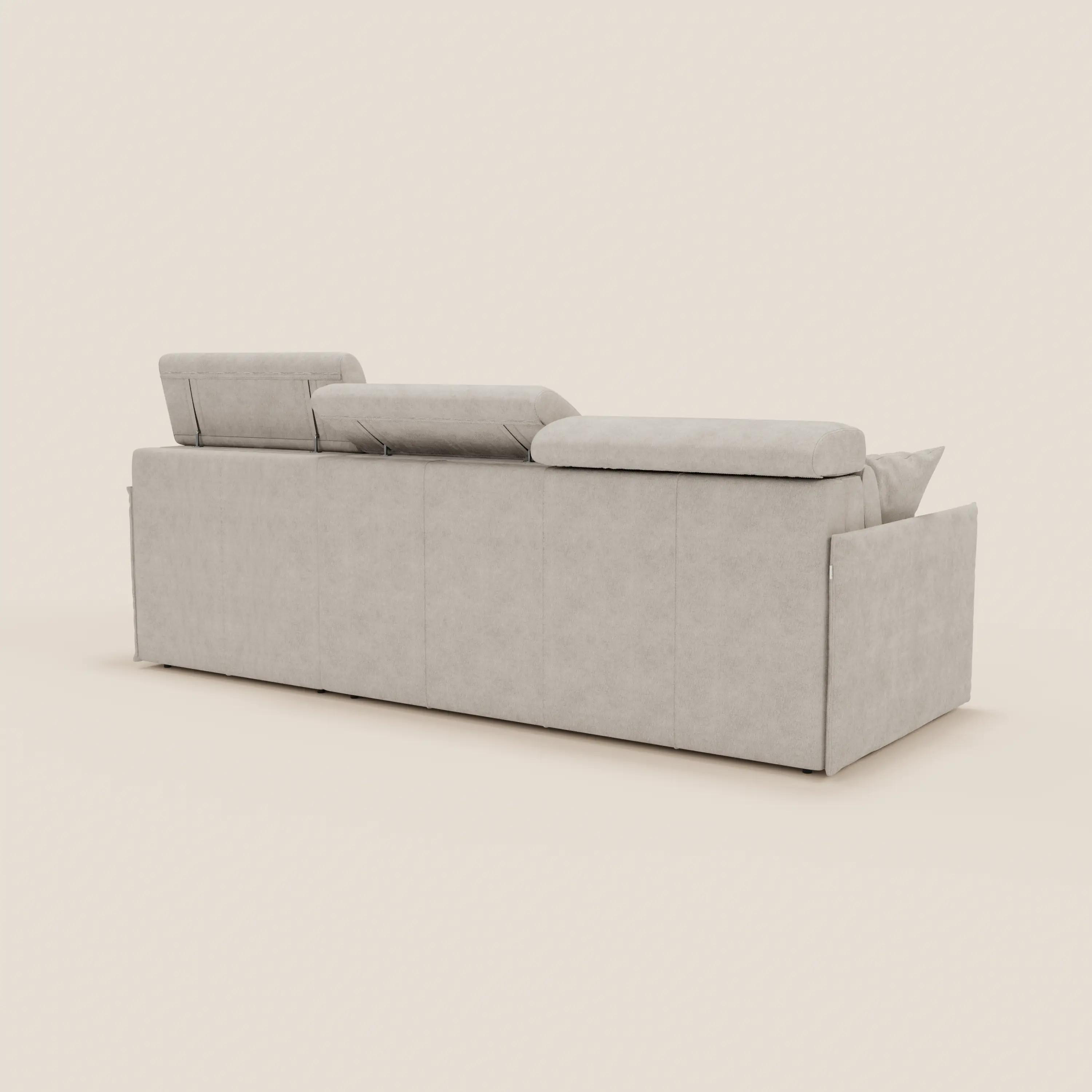 Miryam canapé convertible d'angle compact - têtières inclinables et méridienne coffre en tissu détachable T31 - Image 29