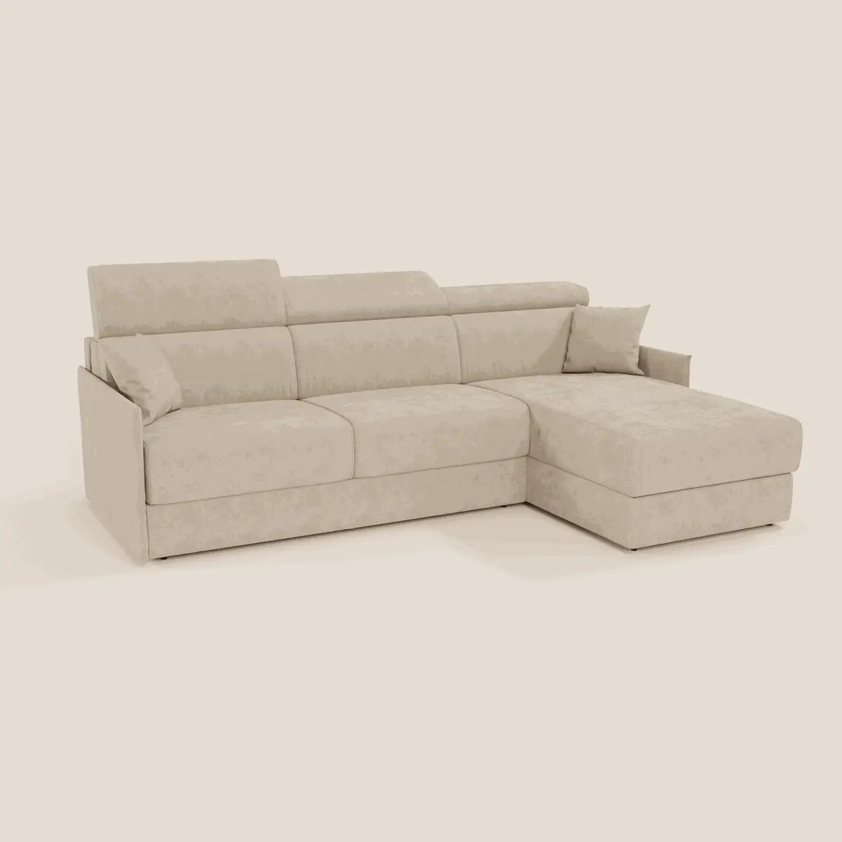 Miryam canapé convertible d'angle compact - têtières inclinables et méridienne coffre en tissu détachable T31 - Image 51