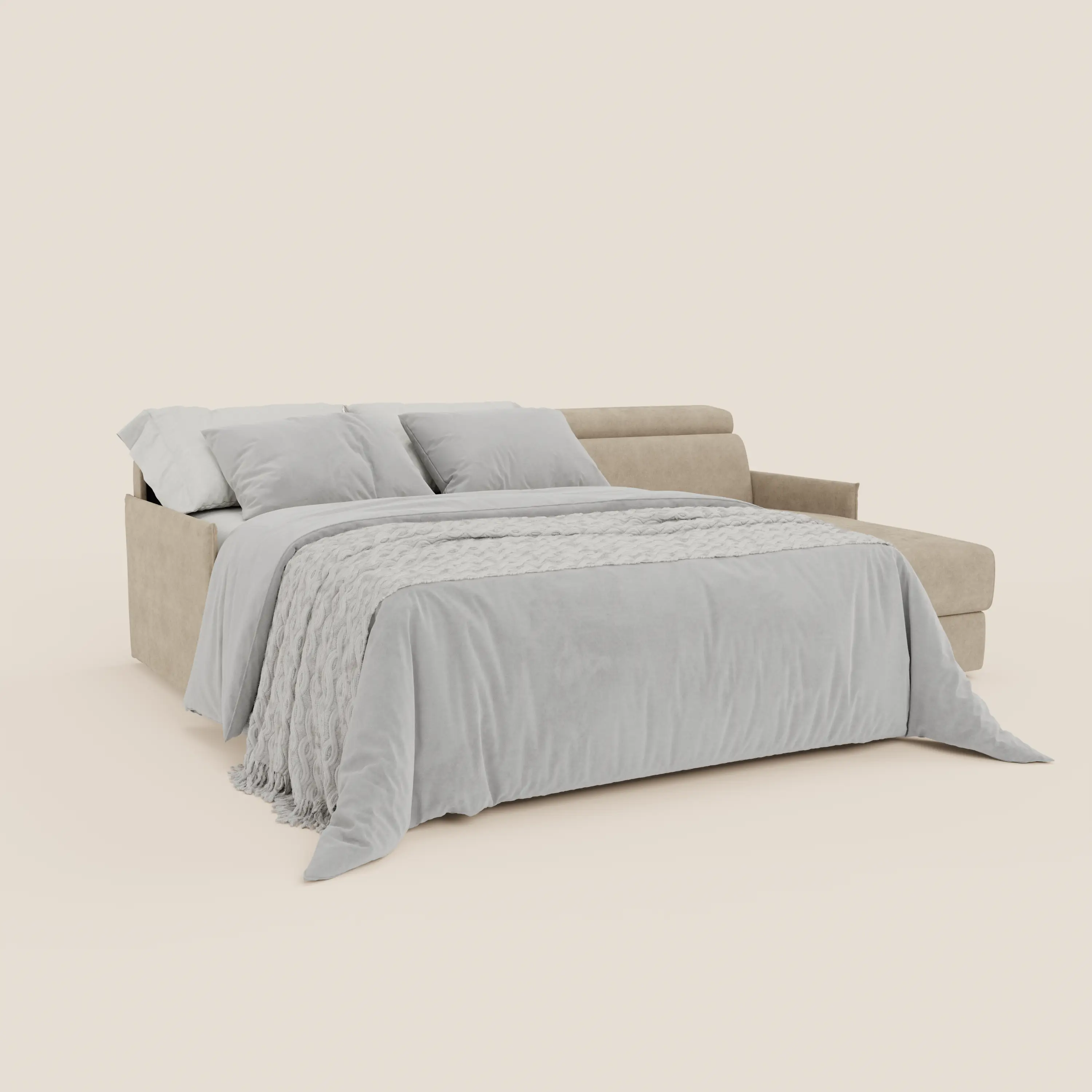 Miryam canapé convertible d'angle compact - têtières inclinables et méridienne coffre en tissu détachable T31 - Image 54