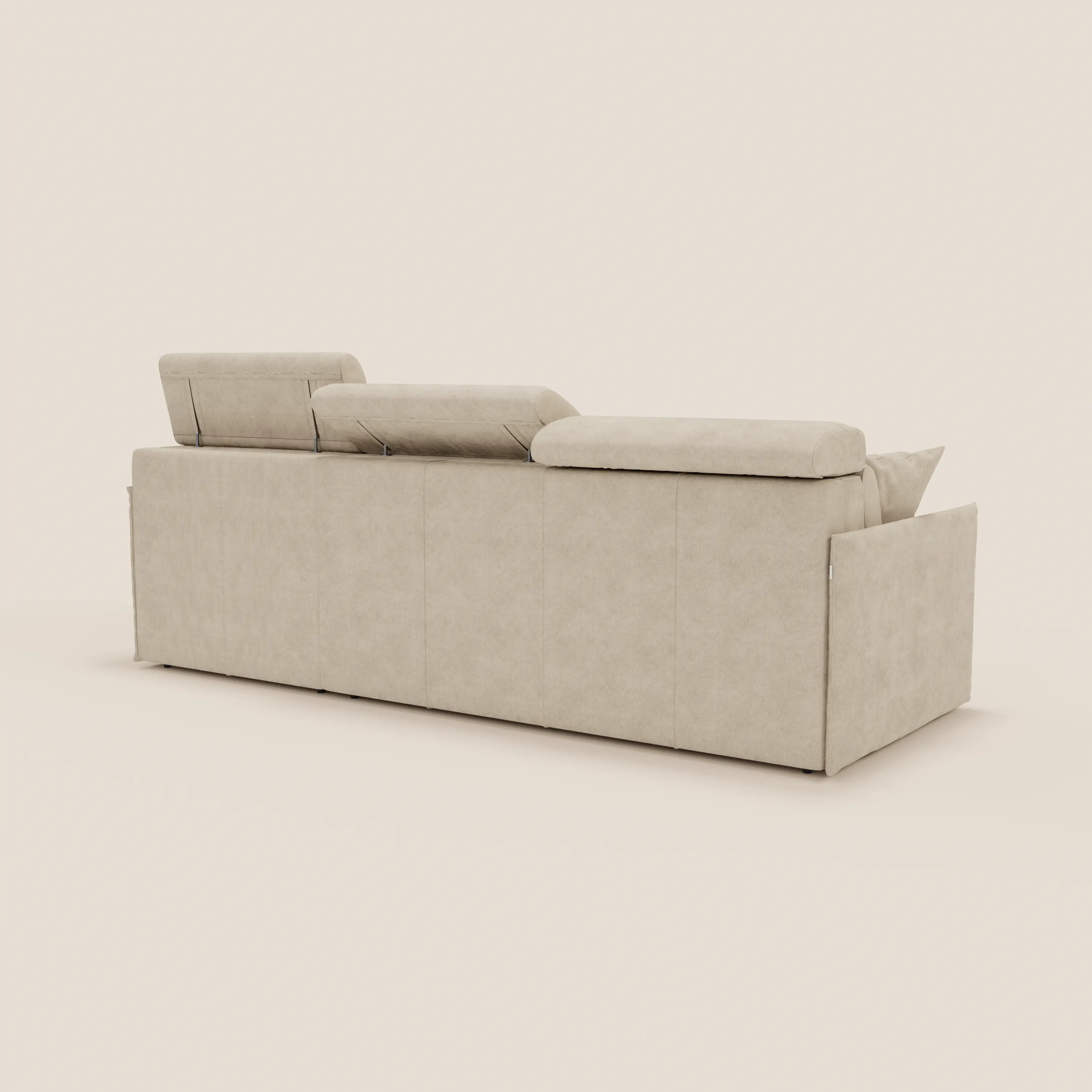 Miryam canapé convertible d'angle compact - têtières inclinables et méridienne coffre en tissu détachable T31 - Image 61
