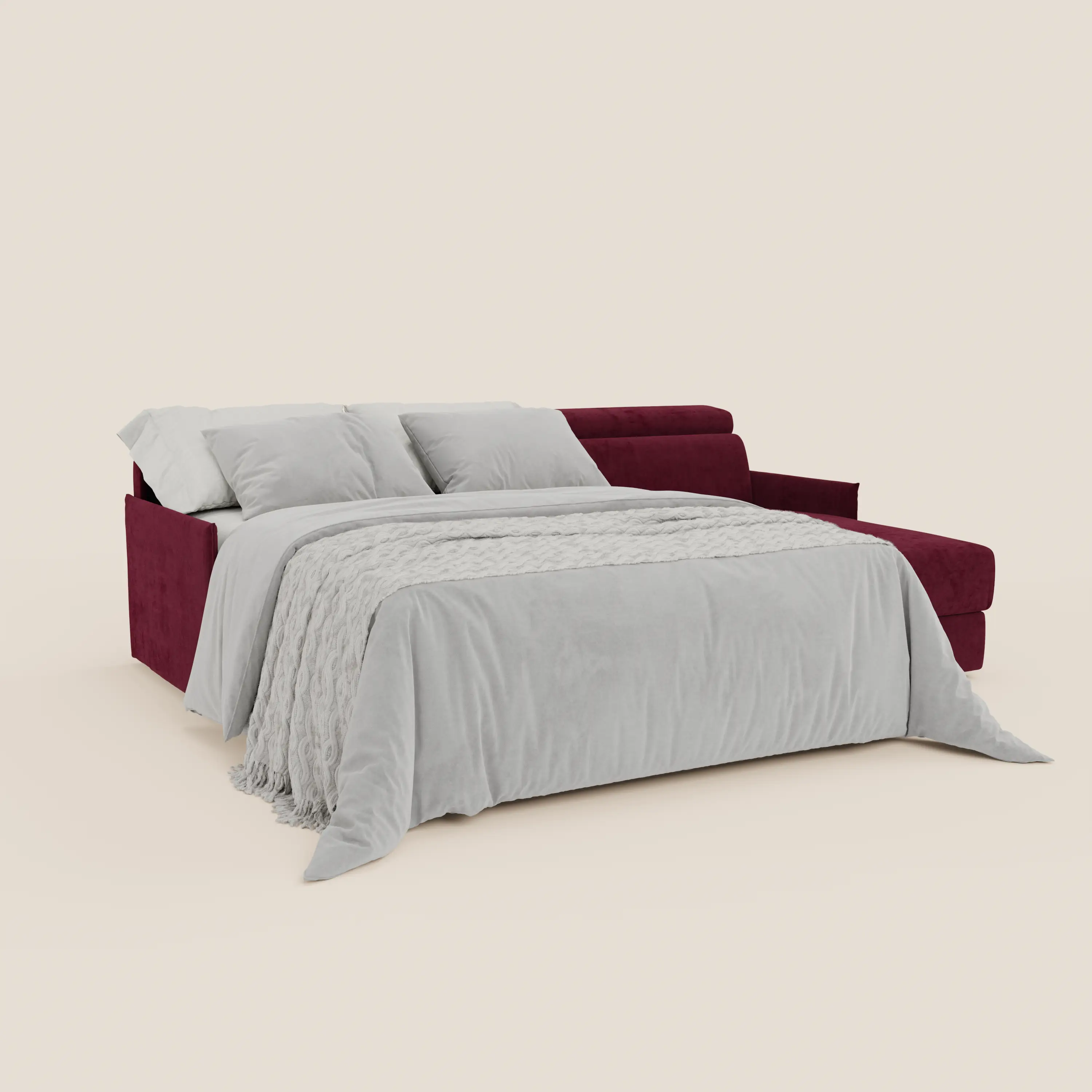 Miryam canapé convertible d'angle compact - têtières inclinables et méridienne coffre en tissu détachable T31 - Image 7