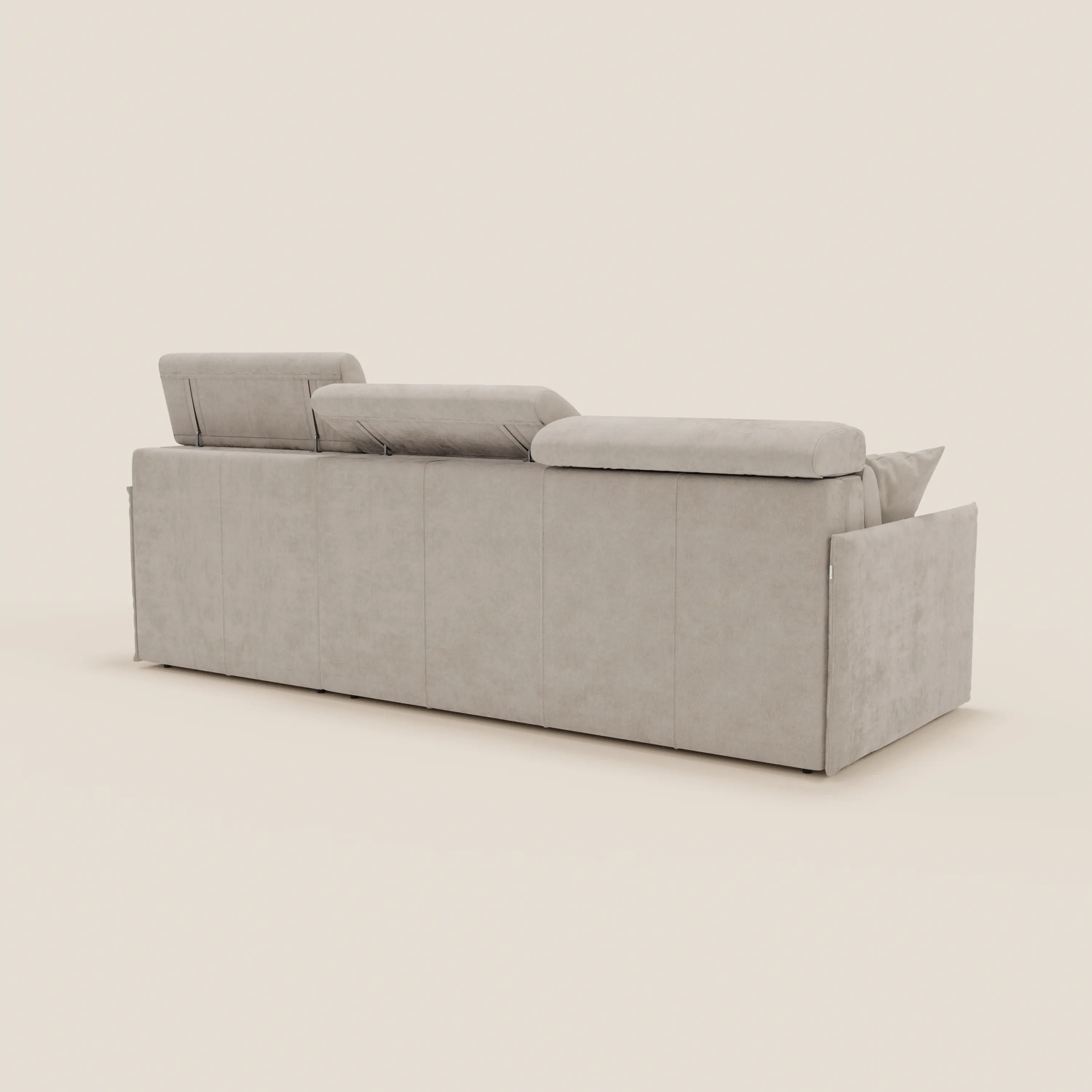 Miryam canapé convertible d'angle compact - têtières inclinables et méridienne coffre en tissu détachable T31 - Image 77