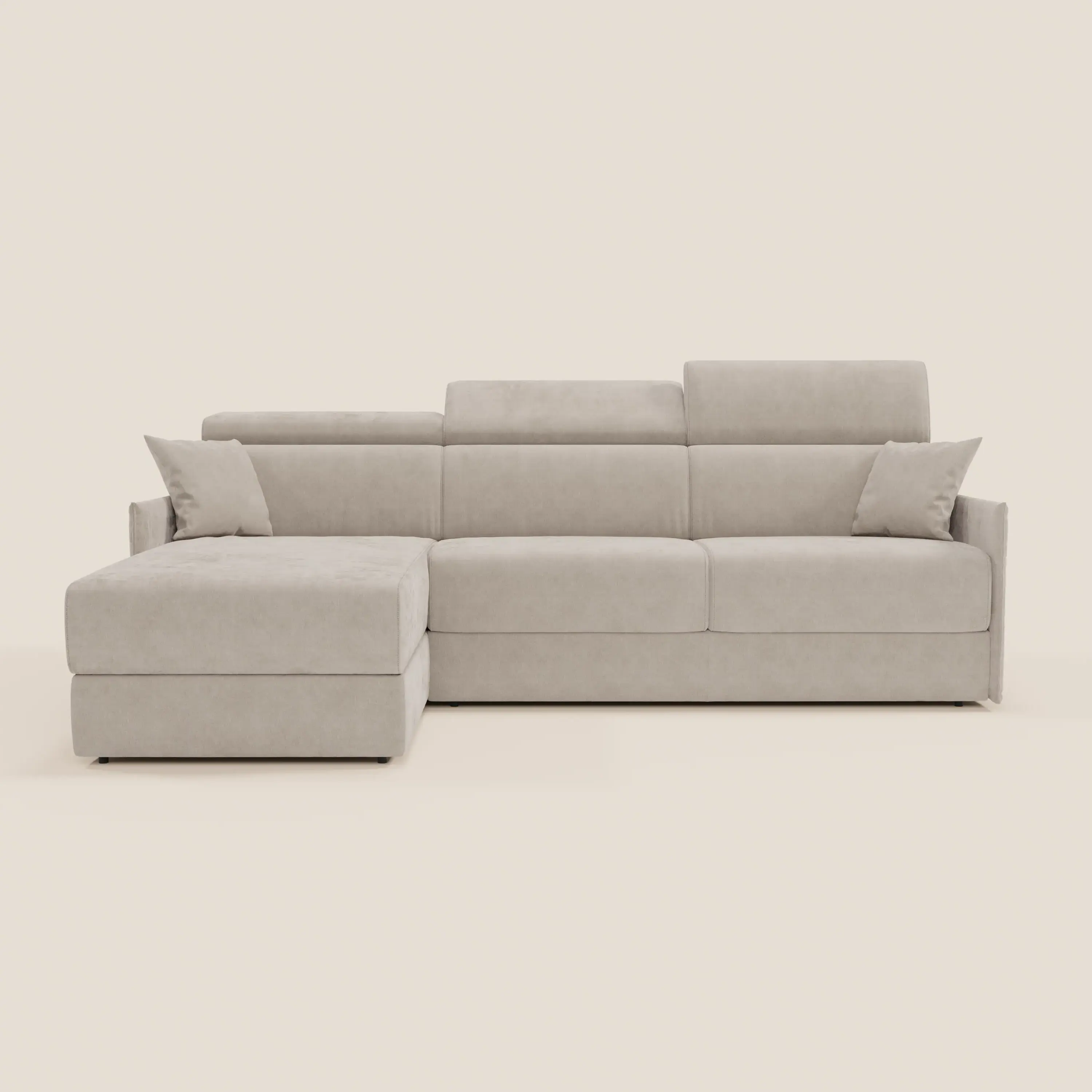 Miryam canapé convertible d'angle compact - têtières inclinables et méridienne coffre en tissu détachable T31 - Image 79