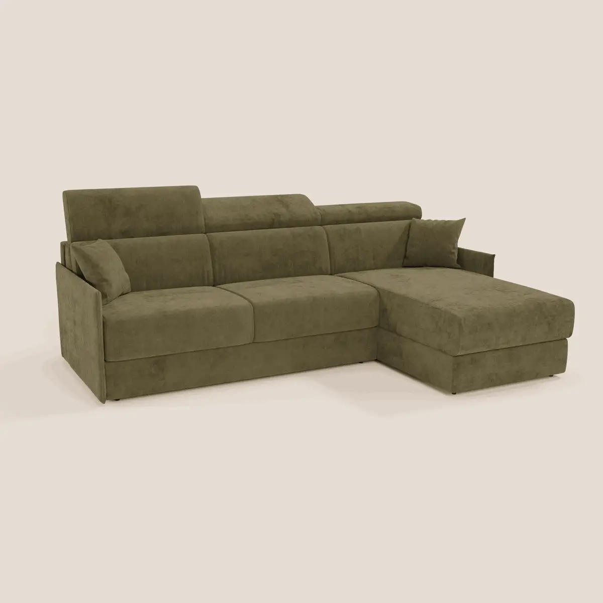 Miryam canapé convertible d'angle compact - têtières inclinables et méridienne coffre en tissu détachable T31 - Image 83