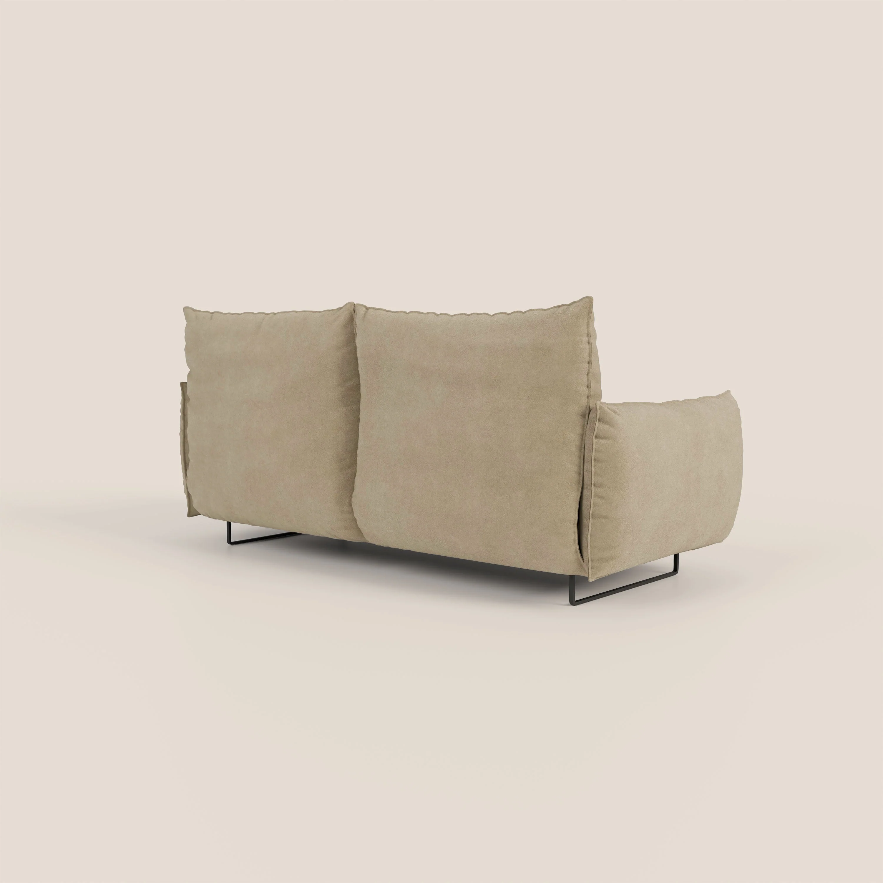 Monamour canapé au design moderne avec option relax électrique en microfibre détachable imperméable T11 beige - Image 5