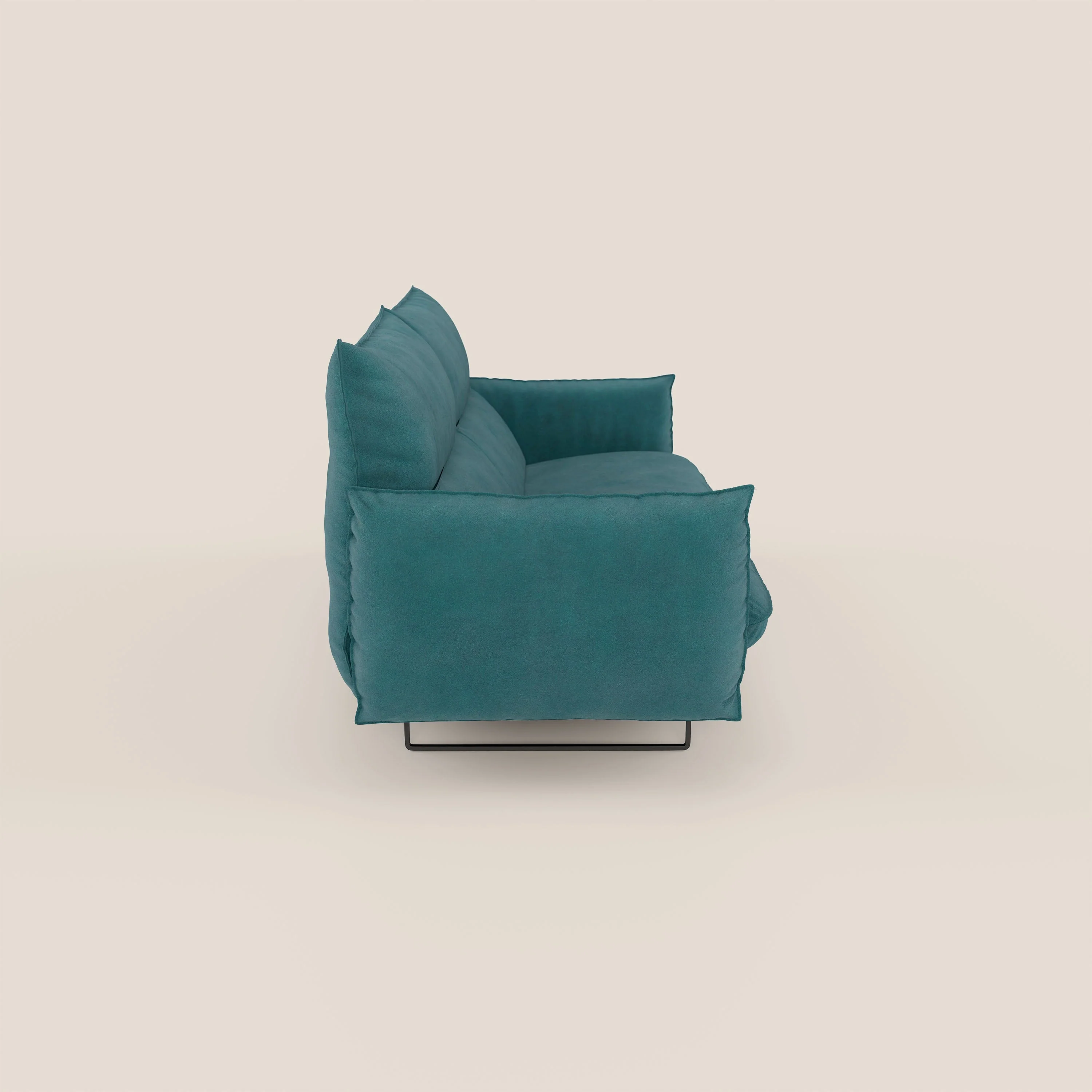 Monamour canapé au design moderne avec option relax électrique en microfibre détachable imperméable T11 bleu canard - Image 4