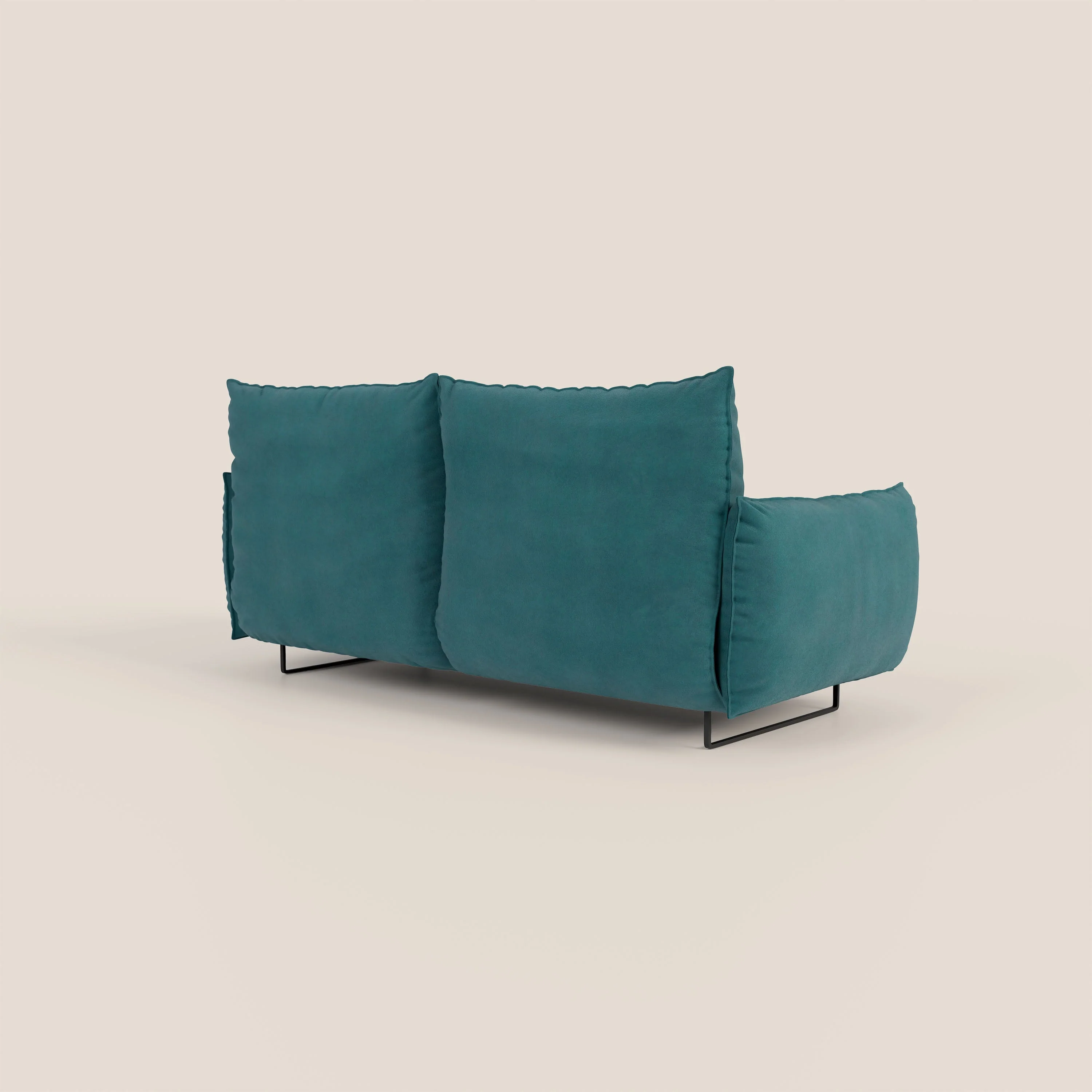 Monamour canapé au design moderne avec option relax électrique en microfibre détachable imperméable T11 bleu canard - Image 5