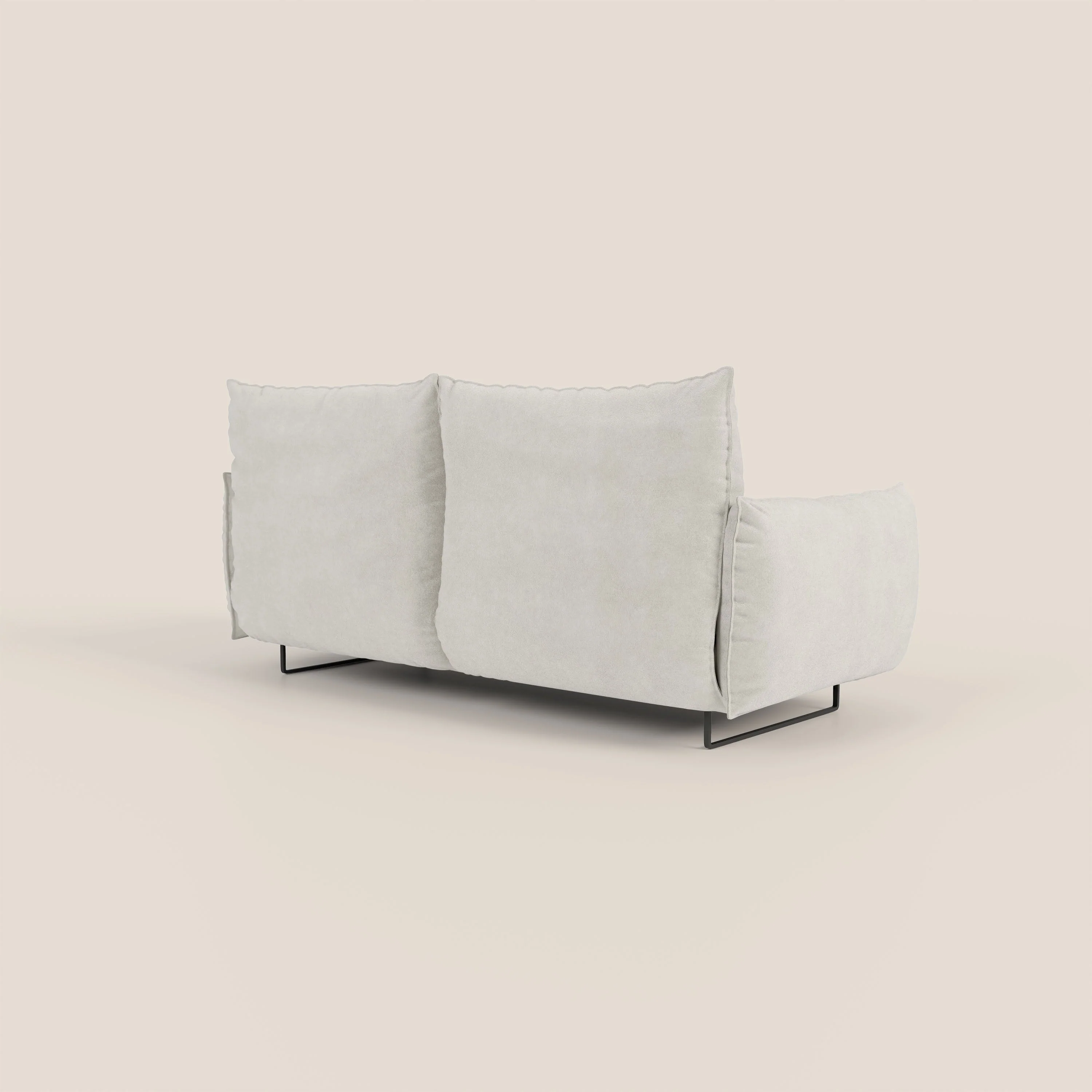 Monamour canapé au design moderne avec option relax électrique en microfibre détachable imperméable T11 crème - Image 5