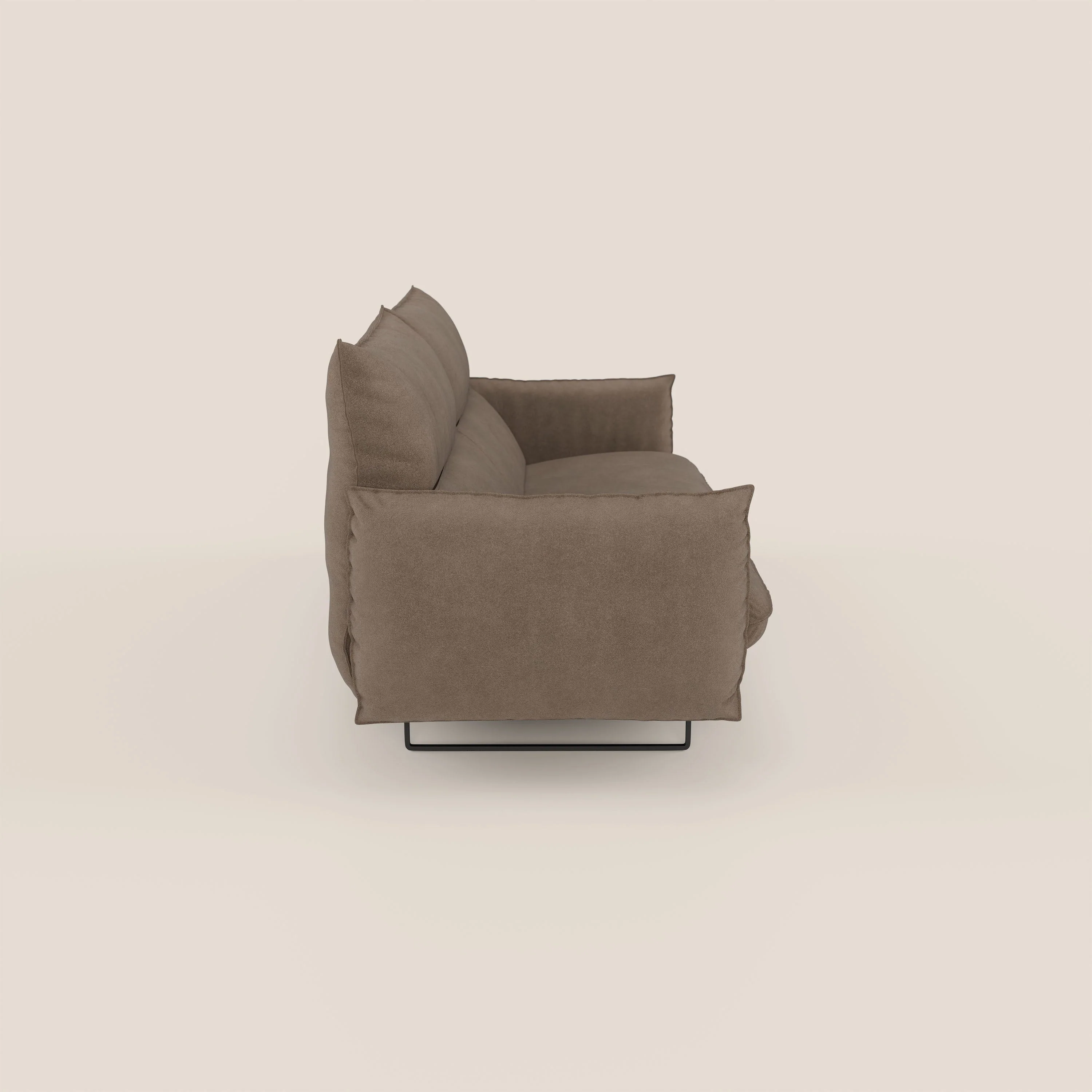 Monamour canapé au design moderne avec option relax électrique en microfibre détachable imperméable T11 marron - Image 4