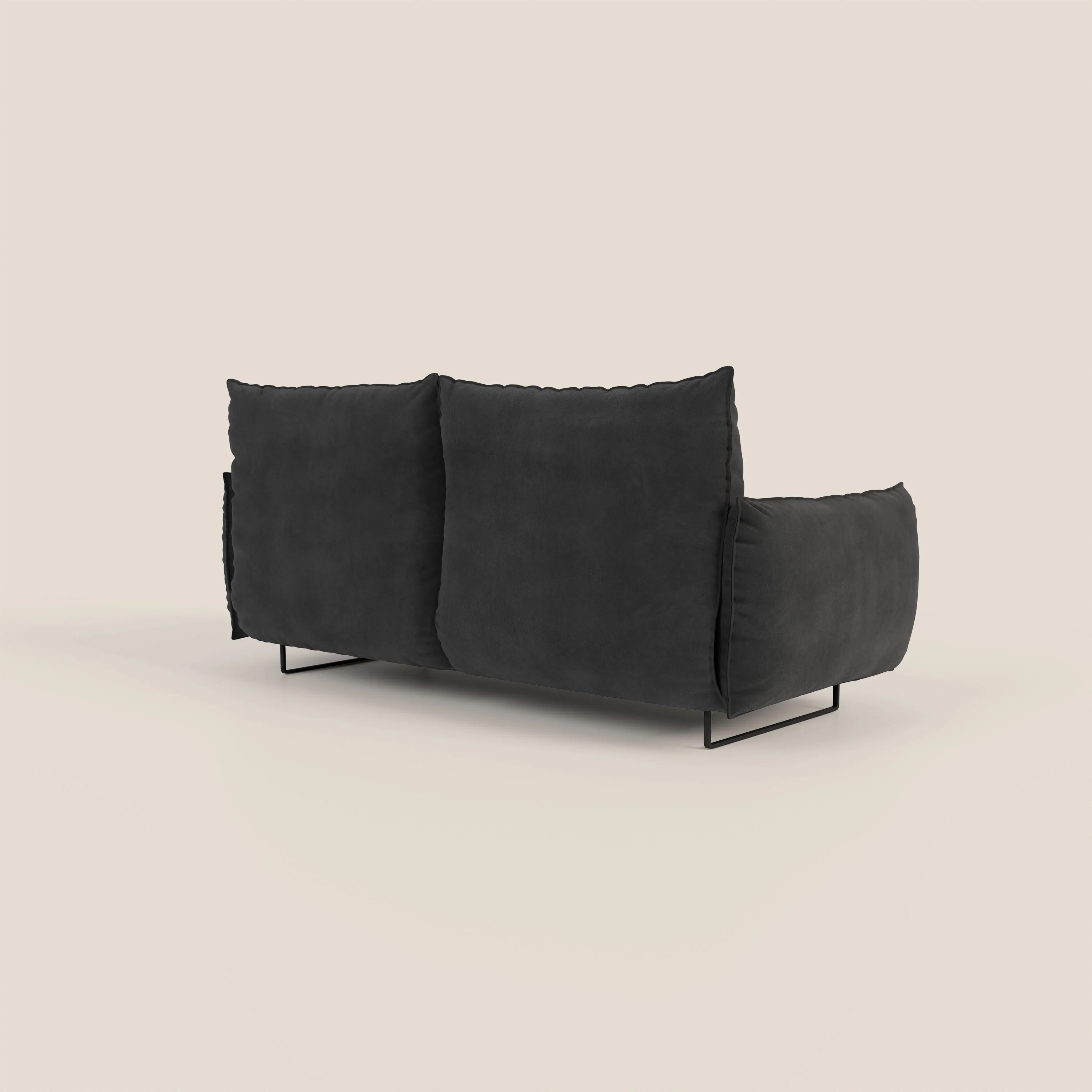 Monamour canapé au design moderne avec option relax électrique en microfibre détachable imperméable T11 noir - Image 5