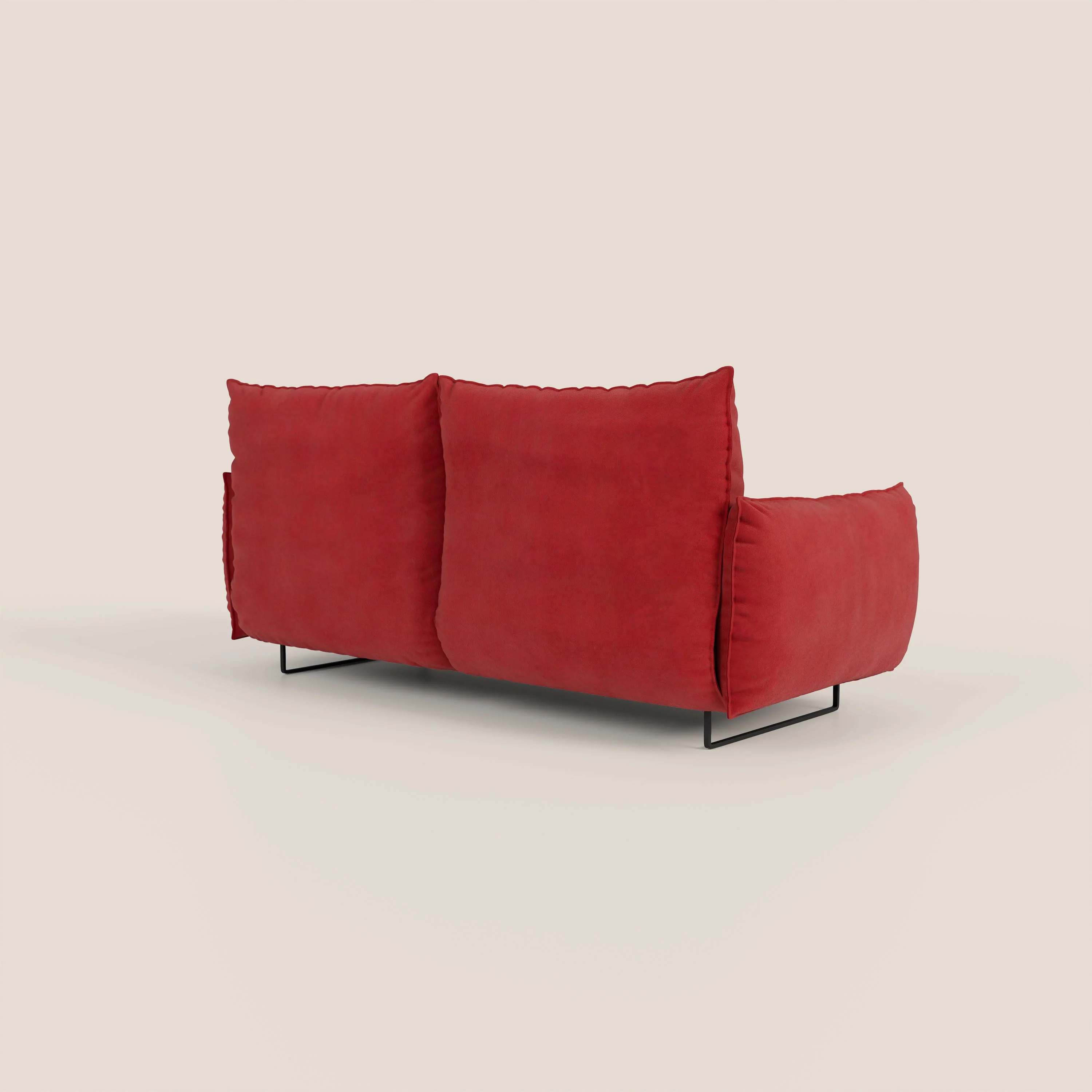 Monamour canapé au design moderne avec option relax électrique en microfibre détachable imperméable T11 rouge - Image 5