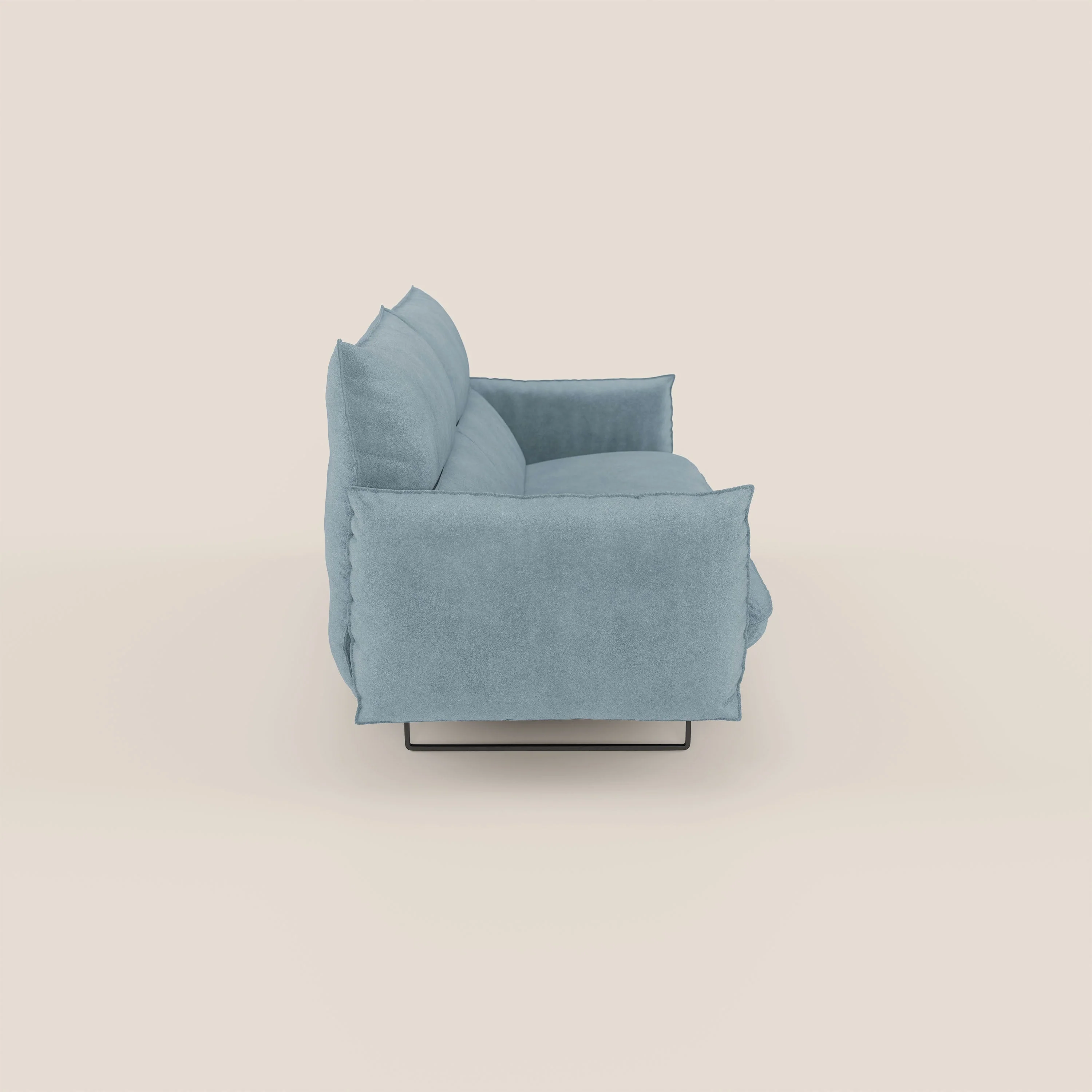 Monamour canapé au design moderne avec option relax électrique en microfibre détachable imperméable T11 sucre glace - Image 4