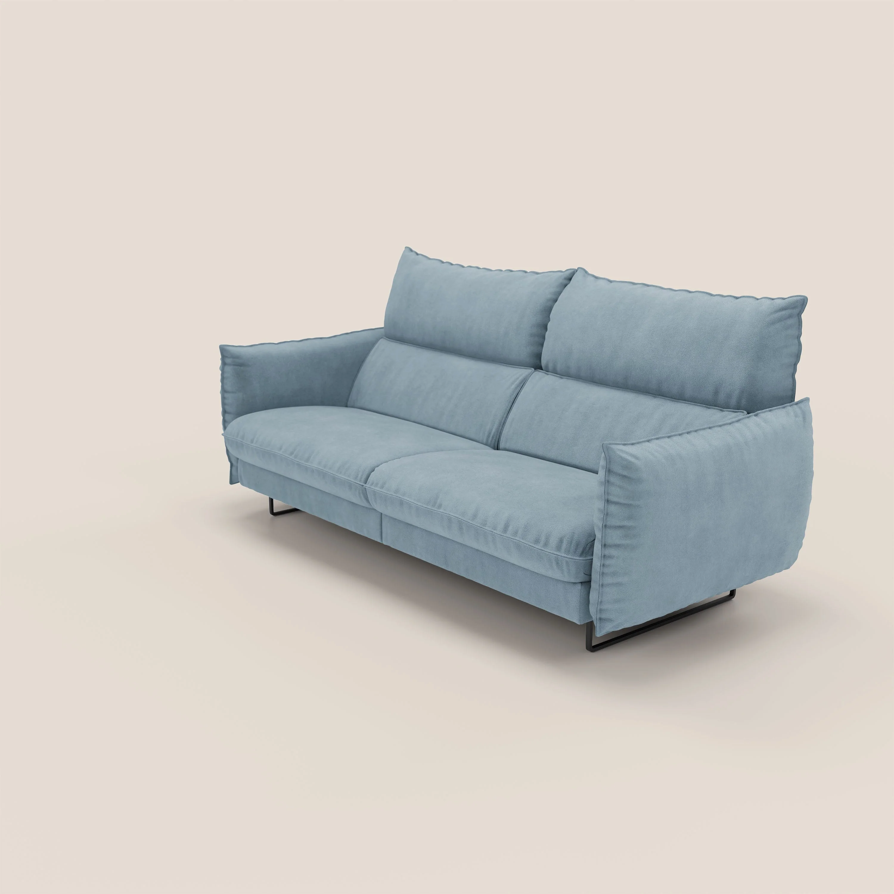 Monamour canapé au design moderne avec option relax électrique en microfibre détachable imperméable T11 sucre glace - Image 8