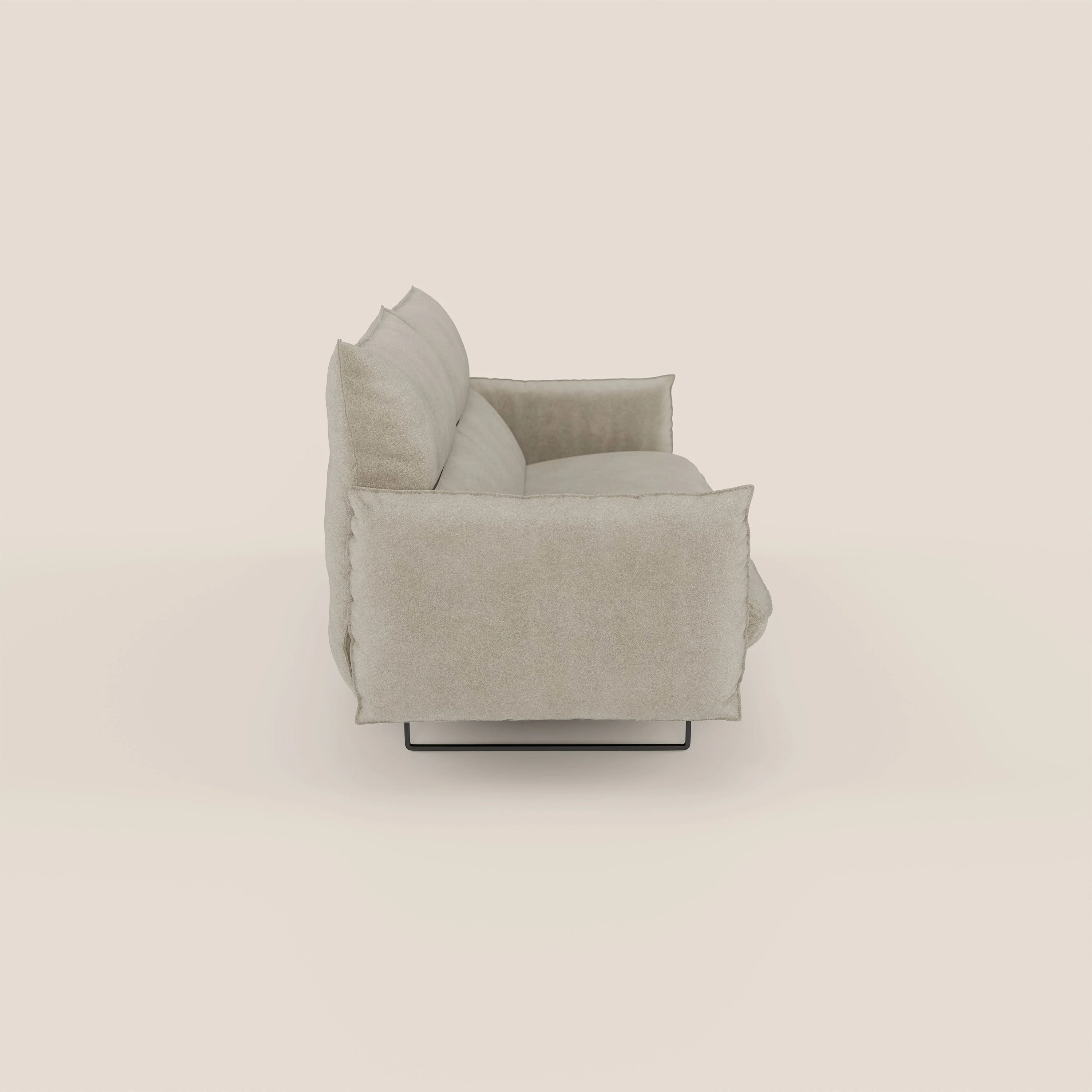Monamour canapé au design moderne avec option relax électrique en microfibre détachable imperméable T11 Taupe tortora - Image 4