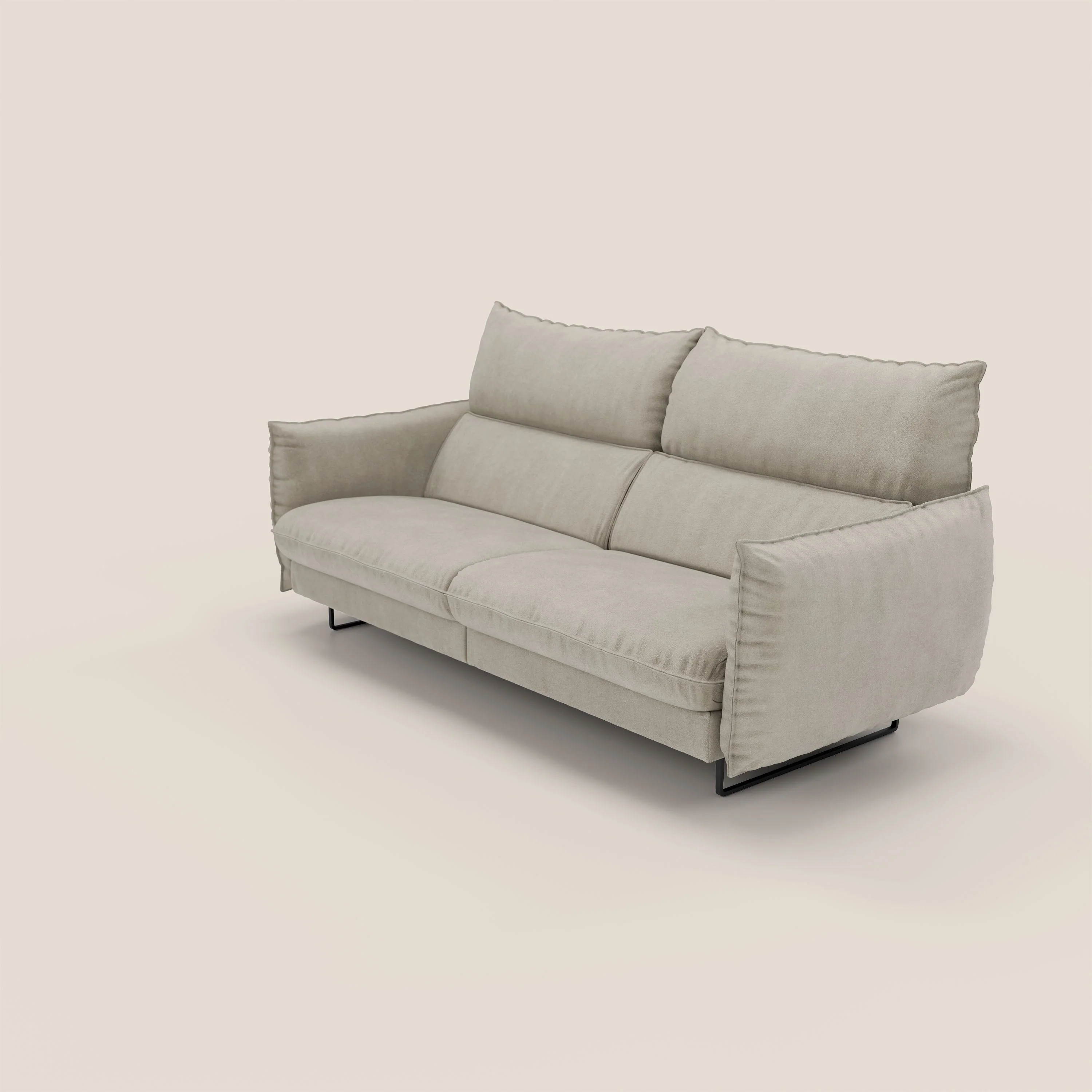 Monamour canapé au design moderne avec option relax électrique en microfibre détachable imperméable T11 Taupe tortora - Image 8
