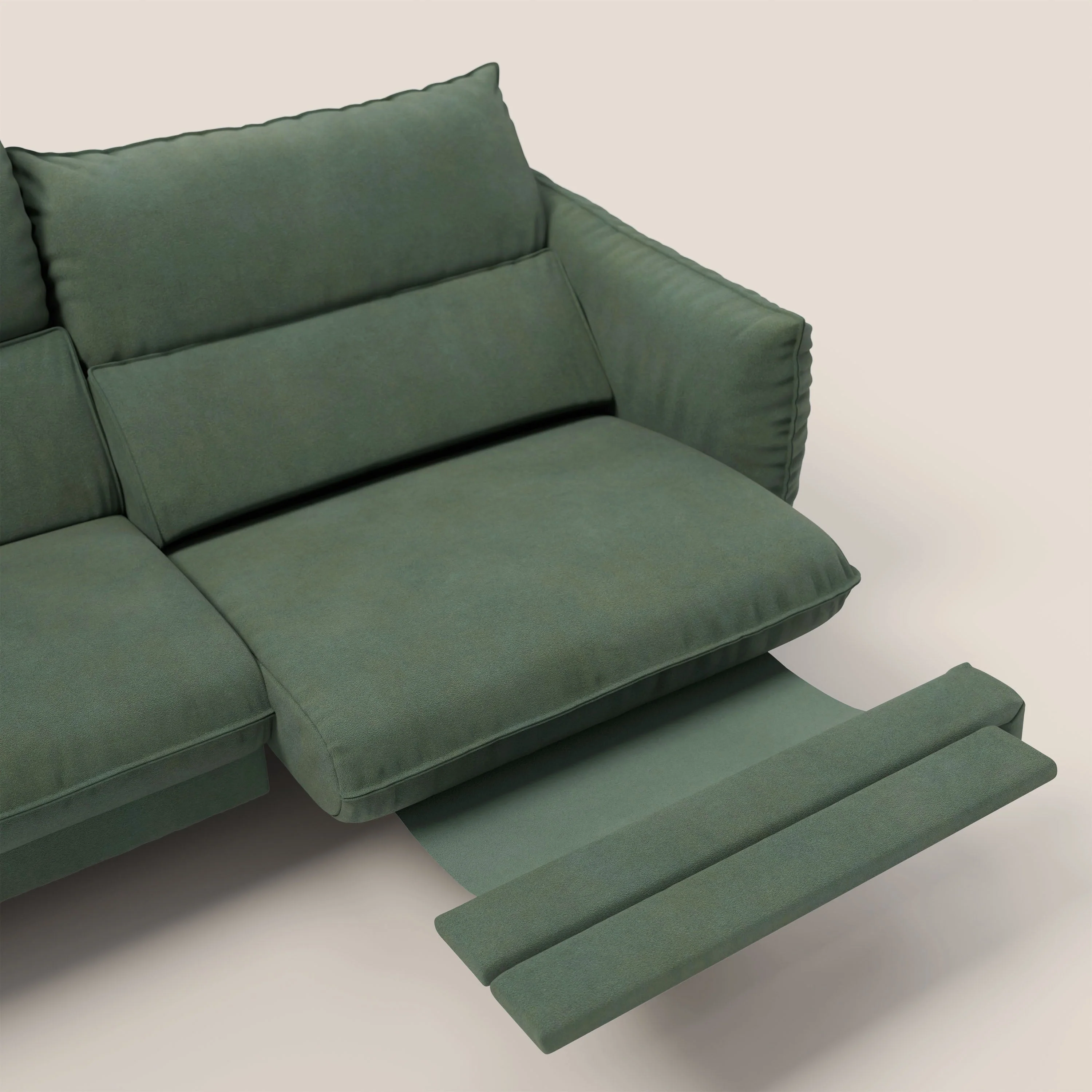 Monamour canapé au design moderne avec option relax électrique en microfibre détachable imperméable T11 vert - Image 10