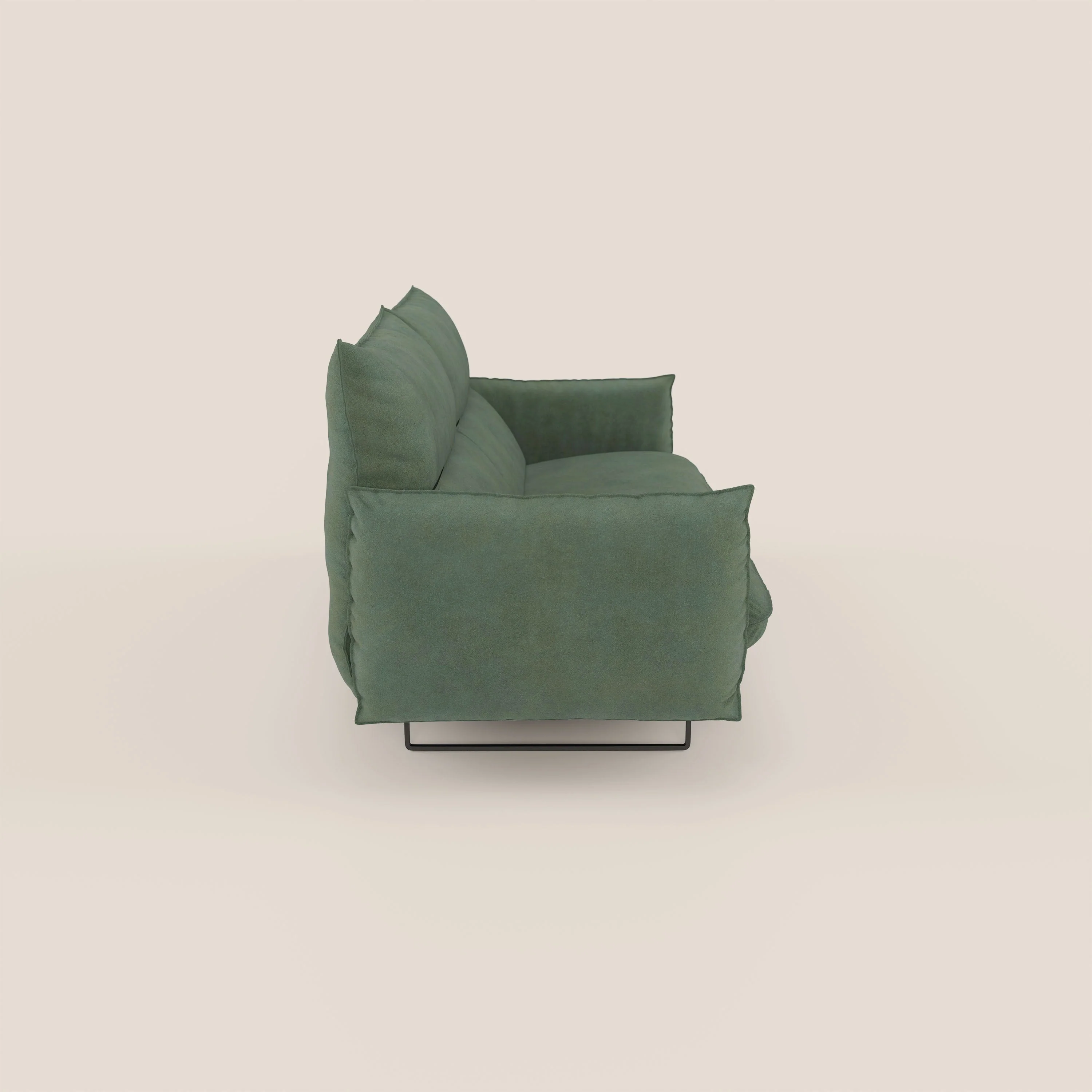 Monamour canapé au design moderne avec option relax électrique en microfibre détachable imperméable T11 vert - Image 4