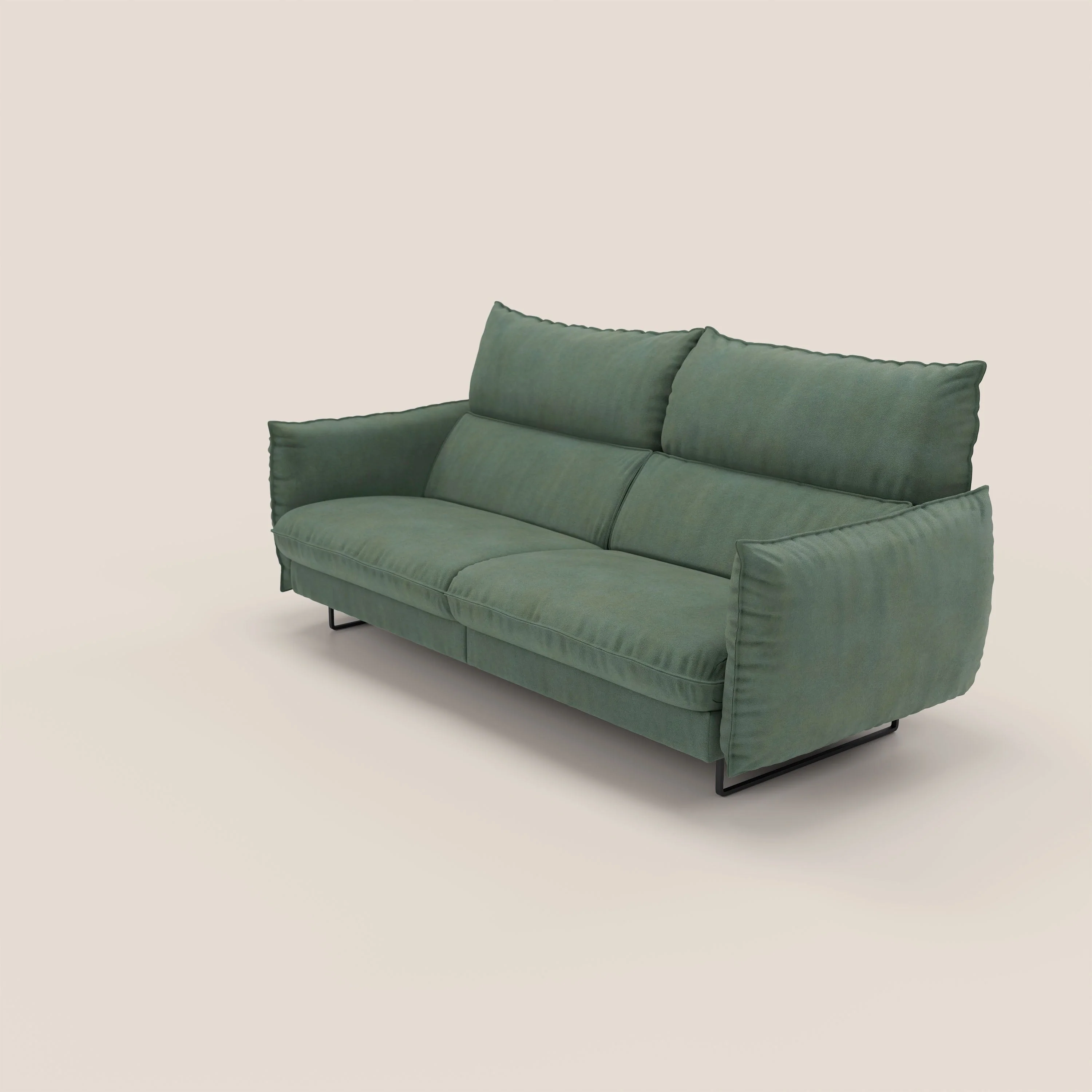 Monamour canapé au design moderne avec option relax électrique en microfibre détachable imperméable T11 vert - Image 8