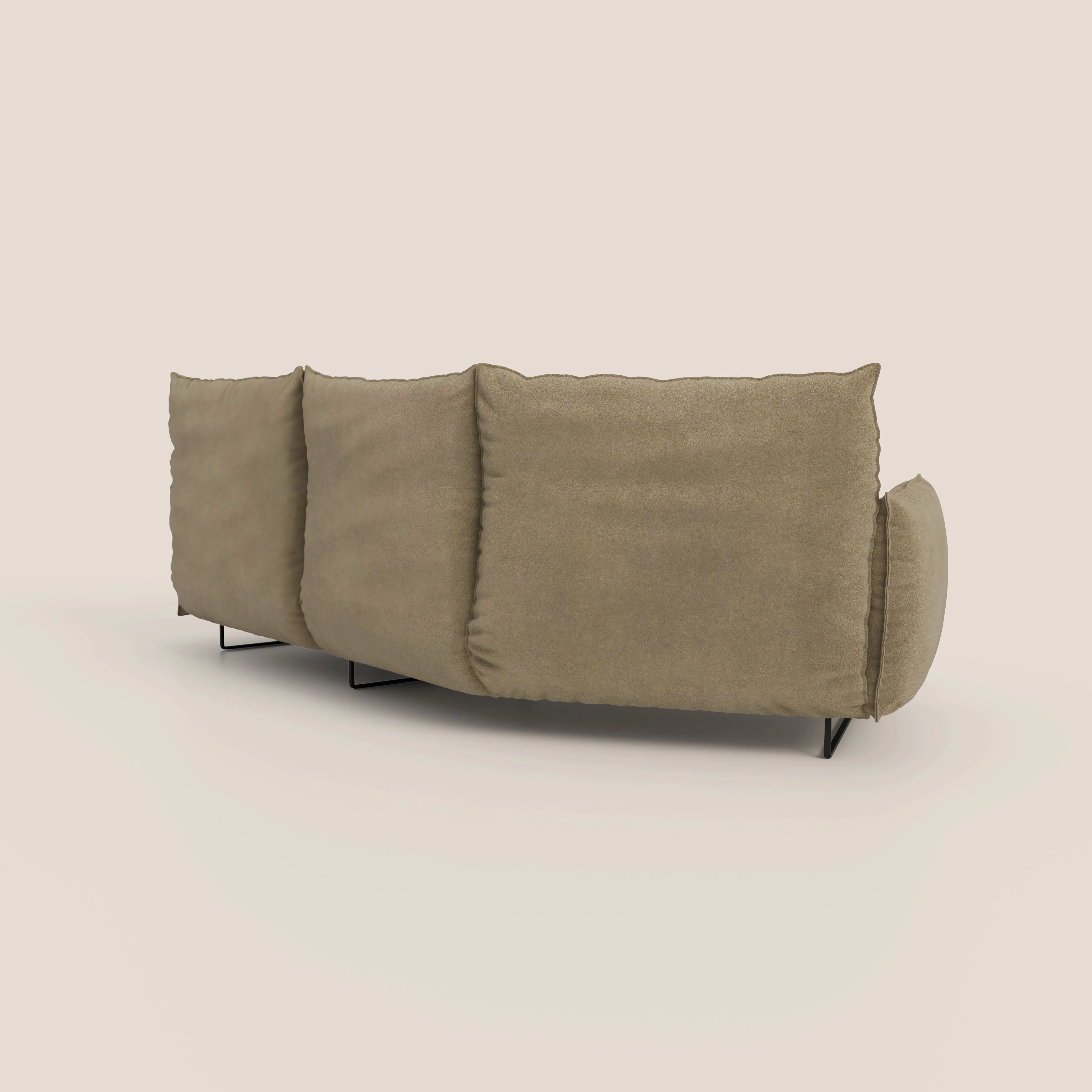 Monamour canapé d'angle au design moderne avec option relax électrique en microfibre détachable imperméable T11 beige - Image 7
