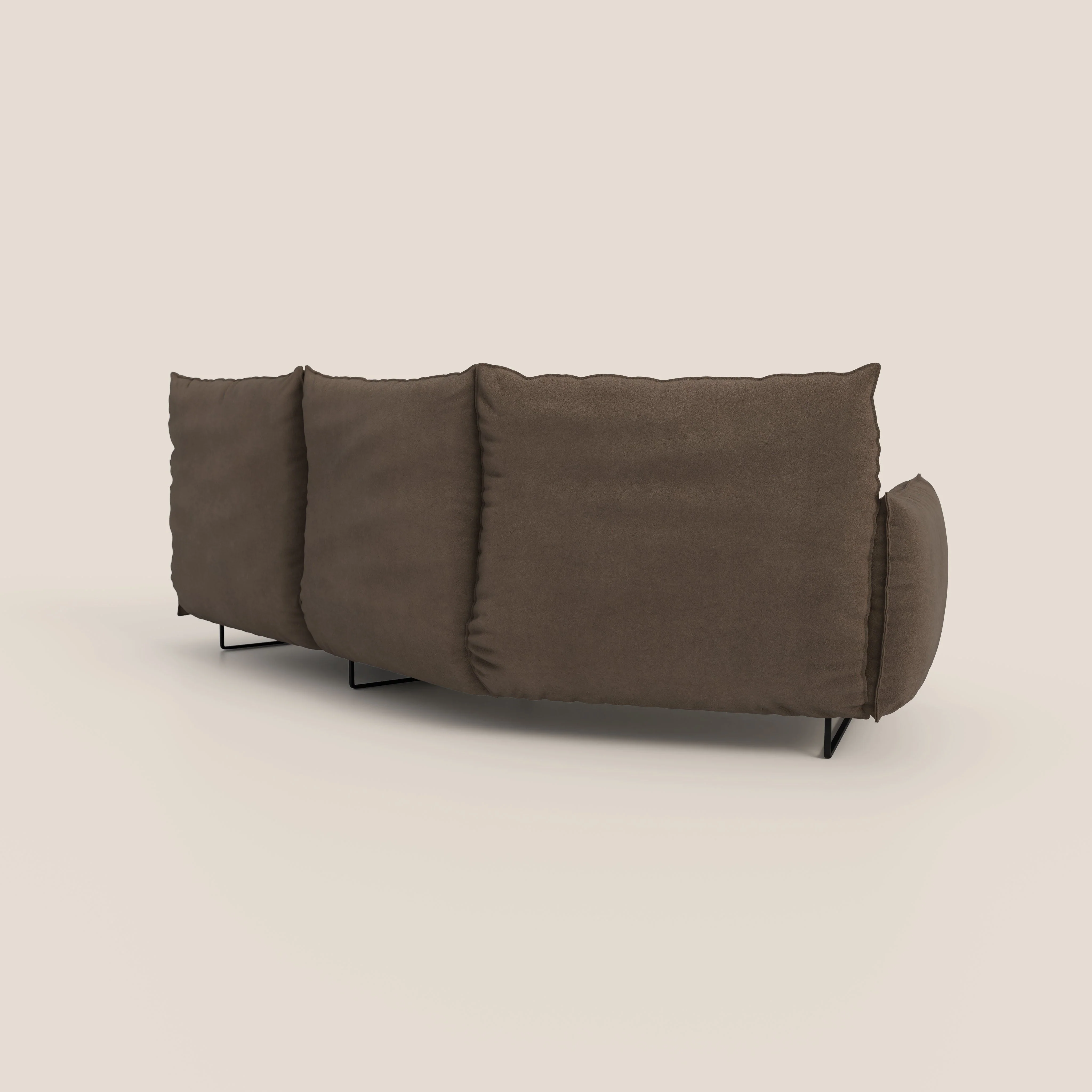 Monamour canapé d'angle au design moderne avec option relax électrique en microfibre détachable imperméable T11 marron - Image 7