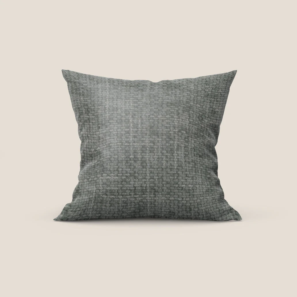Montana coussin disponible en différentes couleurs en tissu à trame grosse et imperméable T10 taupe