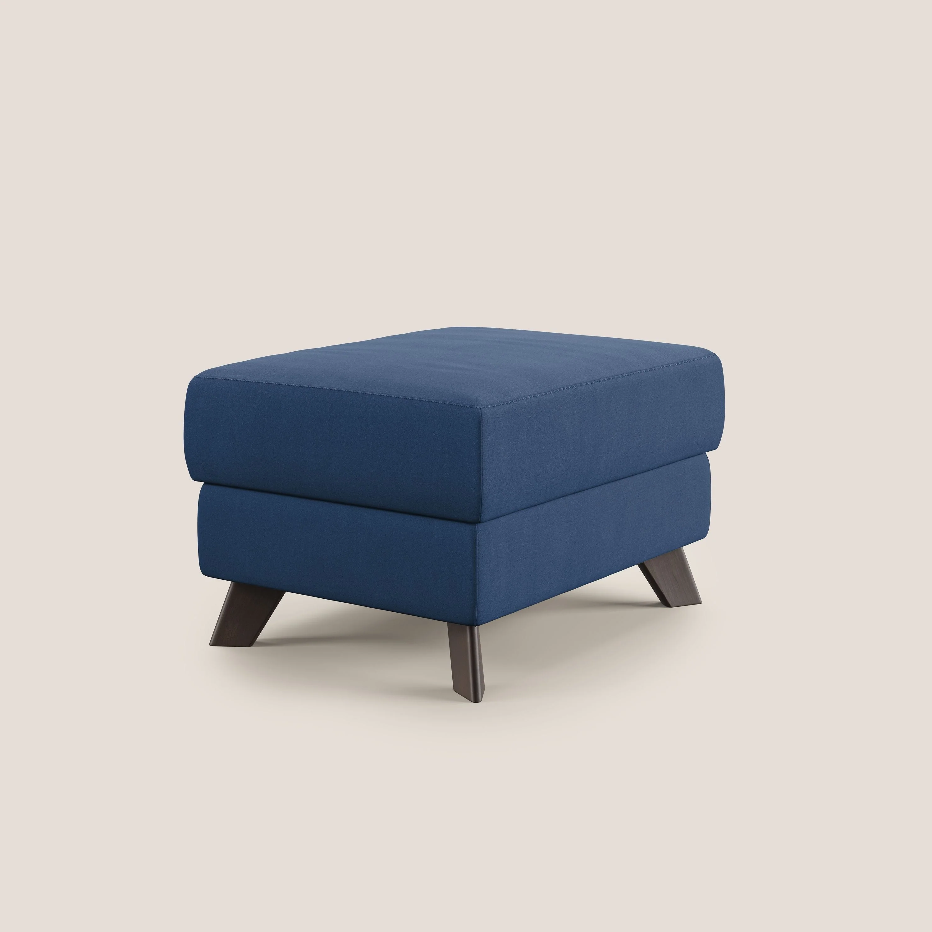 Moon Pouf coffre aux pieds hauts en microfibre imperméable T11 bleu - Image 3