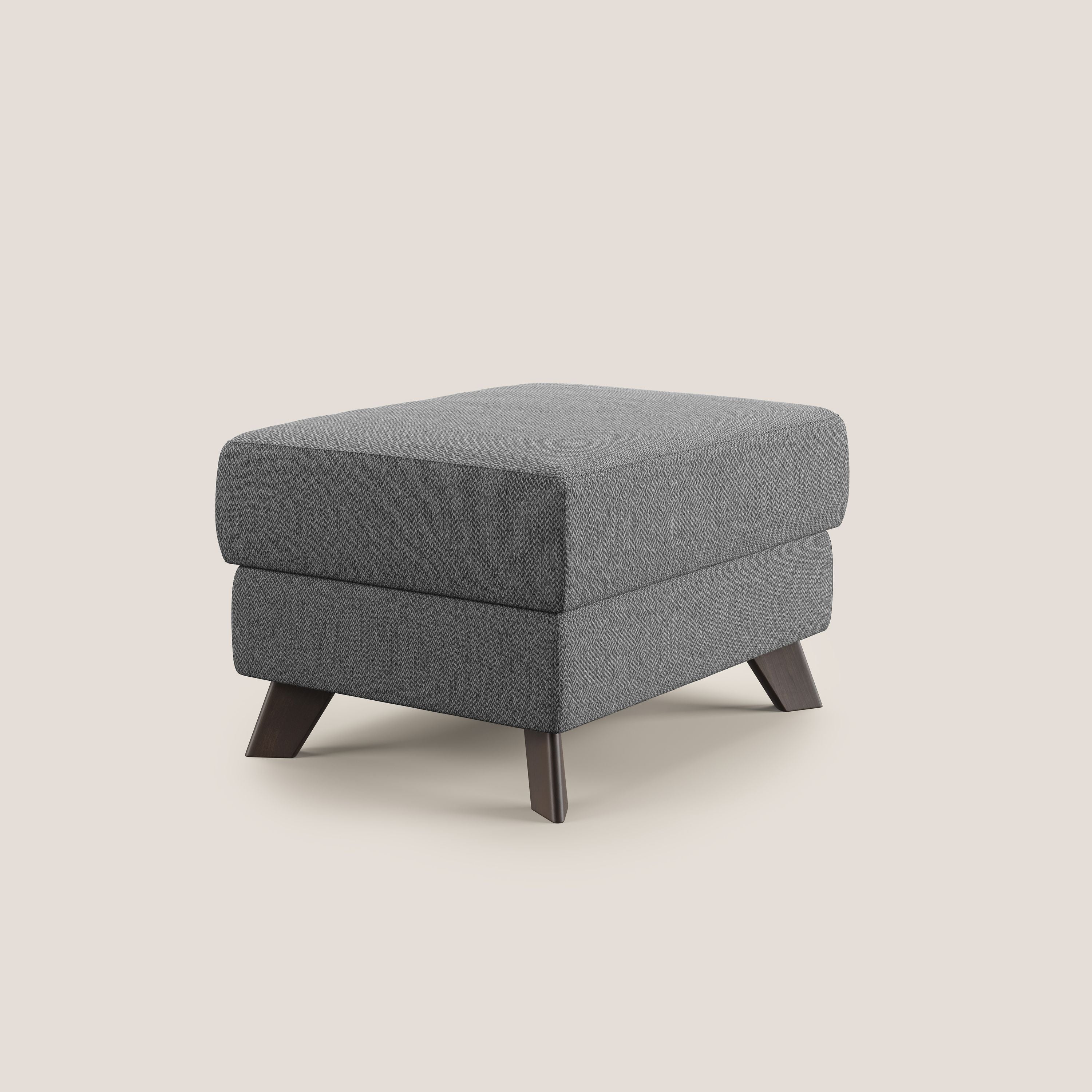 Moon Pouf coffre aux pieds hauts en tissu détachable avec l'eau T05 anthracite - Image 3