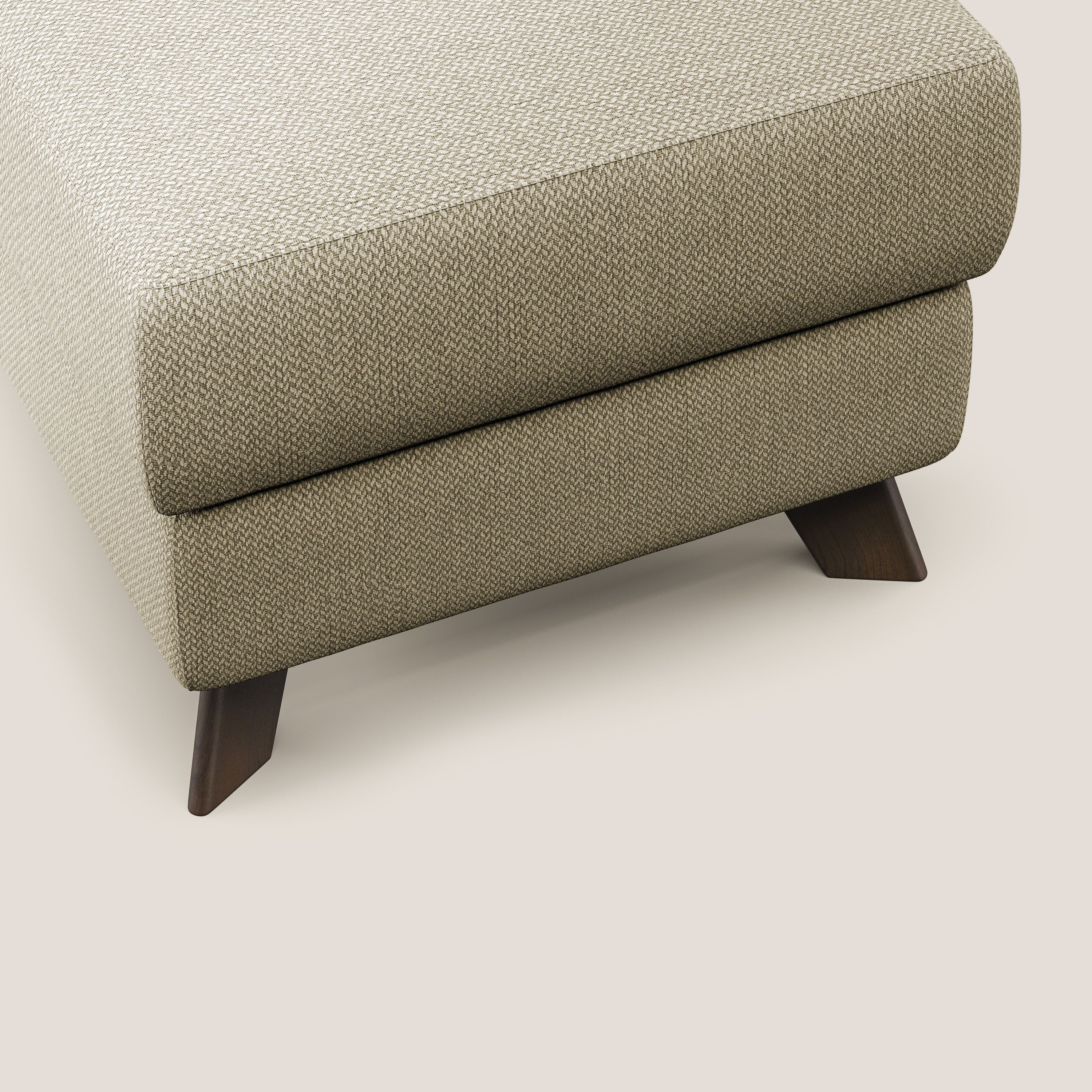Moon Pouf coffre aux pieds hauts en tissu détachable avec l'eau T05 chameau - Image 5