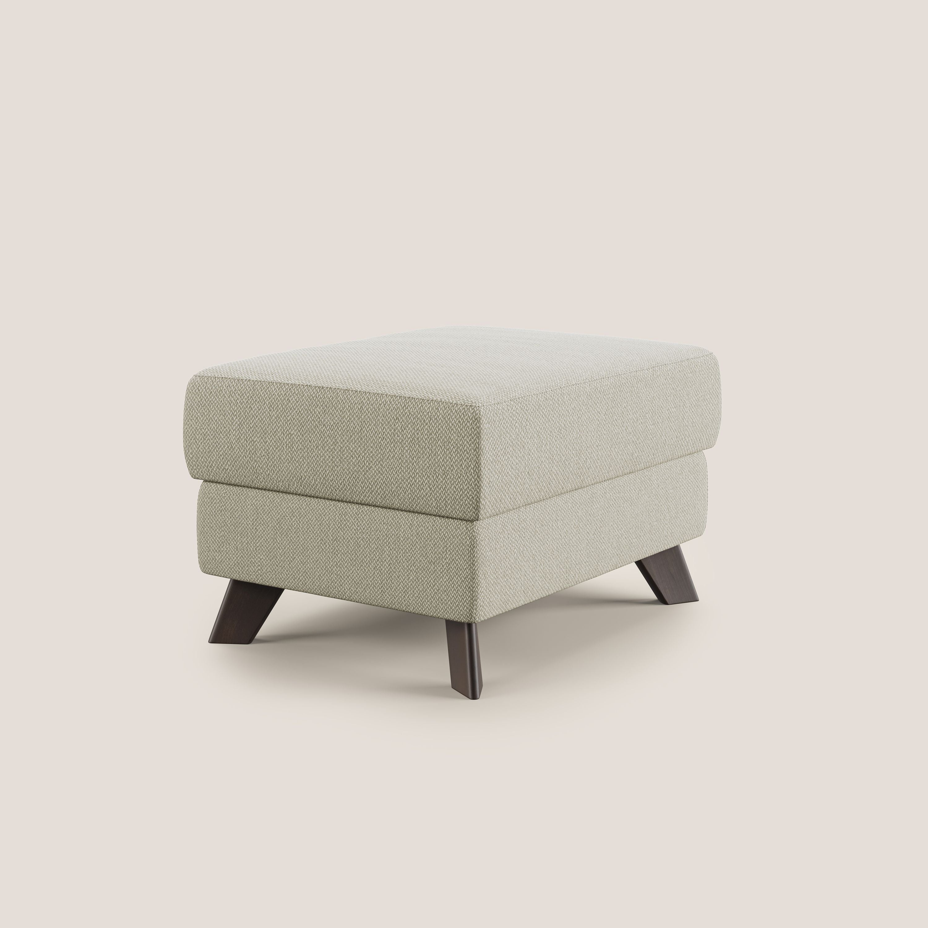 Moon Pouf coffre aux pieds hauts en tissu détachable avec l'eau T05 crème - Image 3